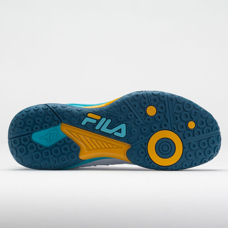 Fila Volley Burst Women's  White/Scuba Blue/Gold Fusion