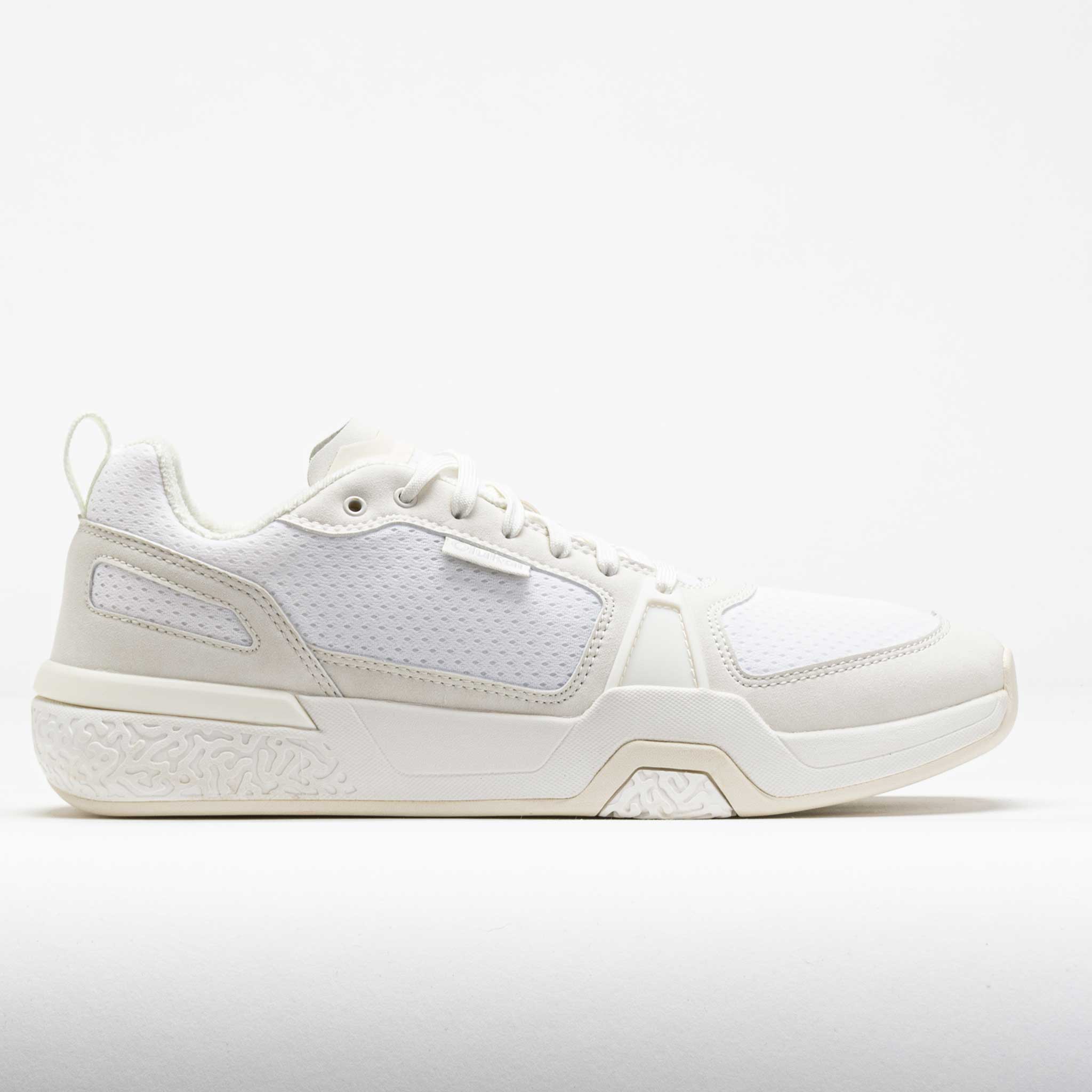 OLUKAI Ha'upu - Tenis De Uso Diario Para Mujer, Diseño Clásico Con Cordones, Ajuste Cómodo Y Suela De Goma De Agarre Húmedo, Duraderos Y De Apoyo, Blanco /Blanco, 37 EU