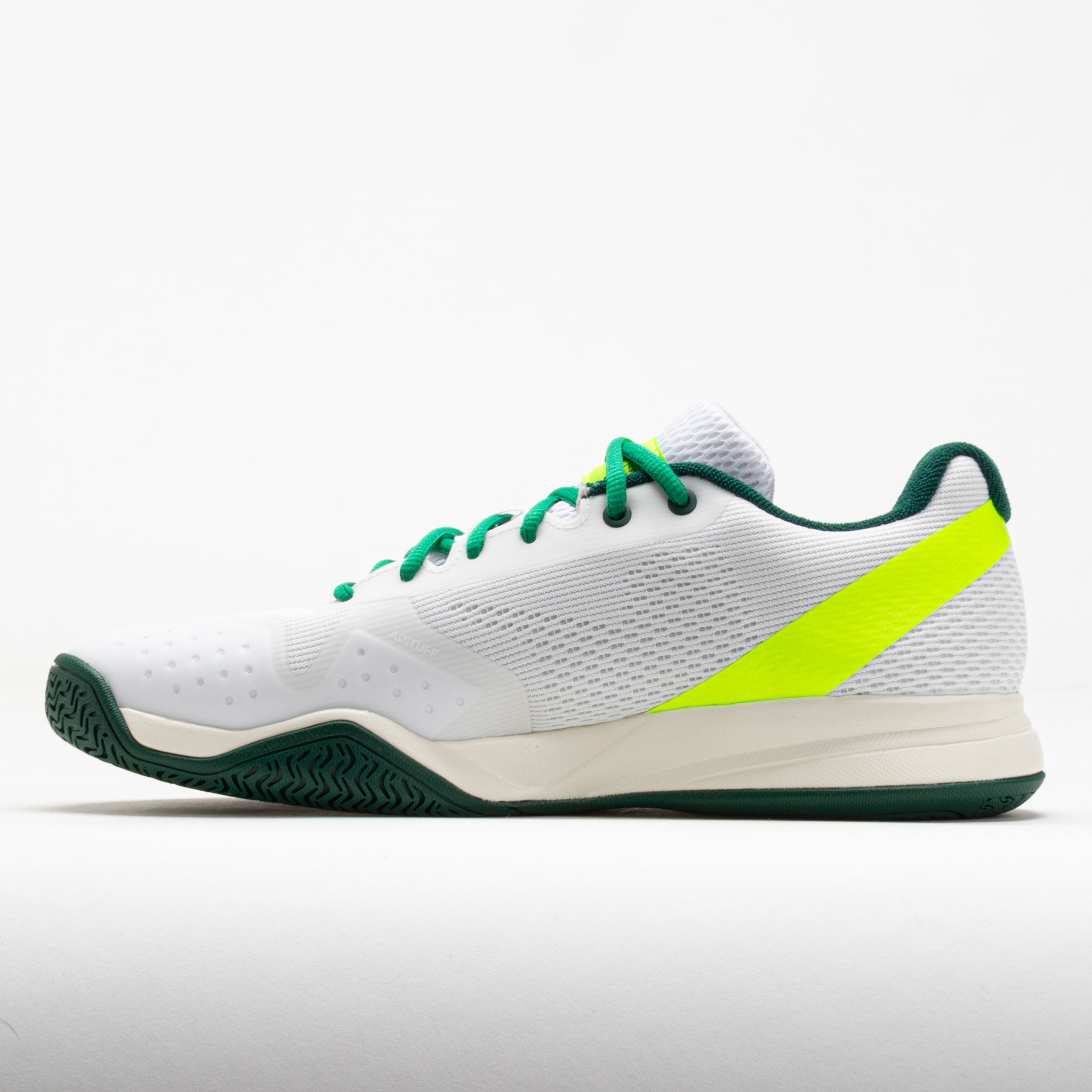adidas CourtFlash Men's White/Black/Collegiate Green