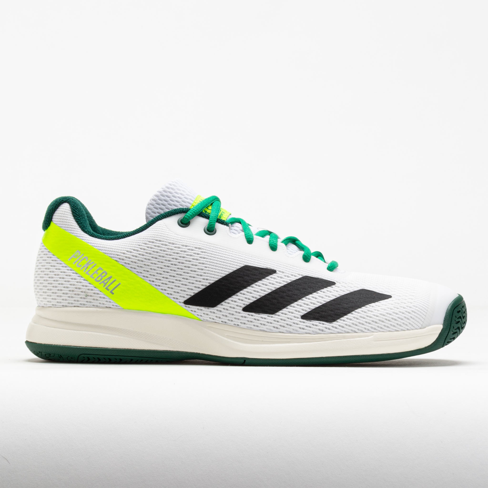 adidas CourtFlash Men's White/Black/Collegiate Green