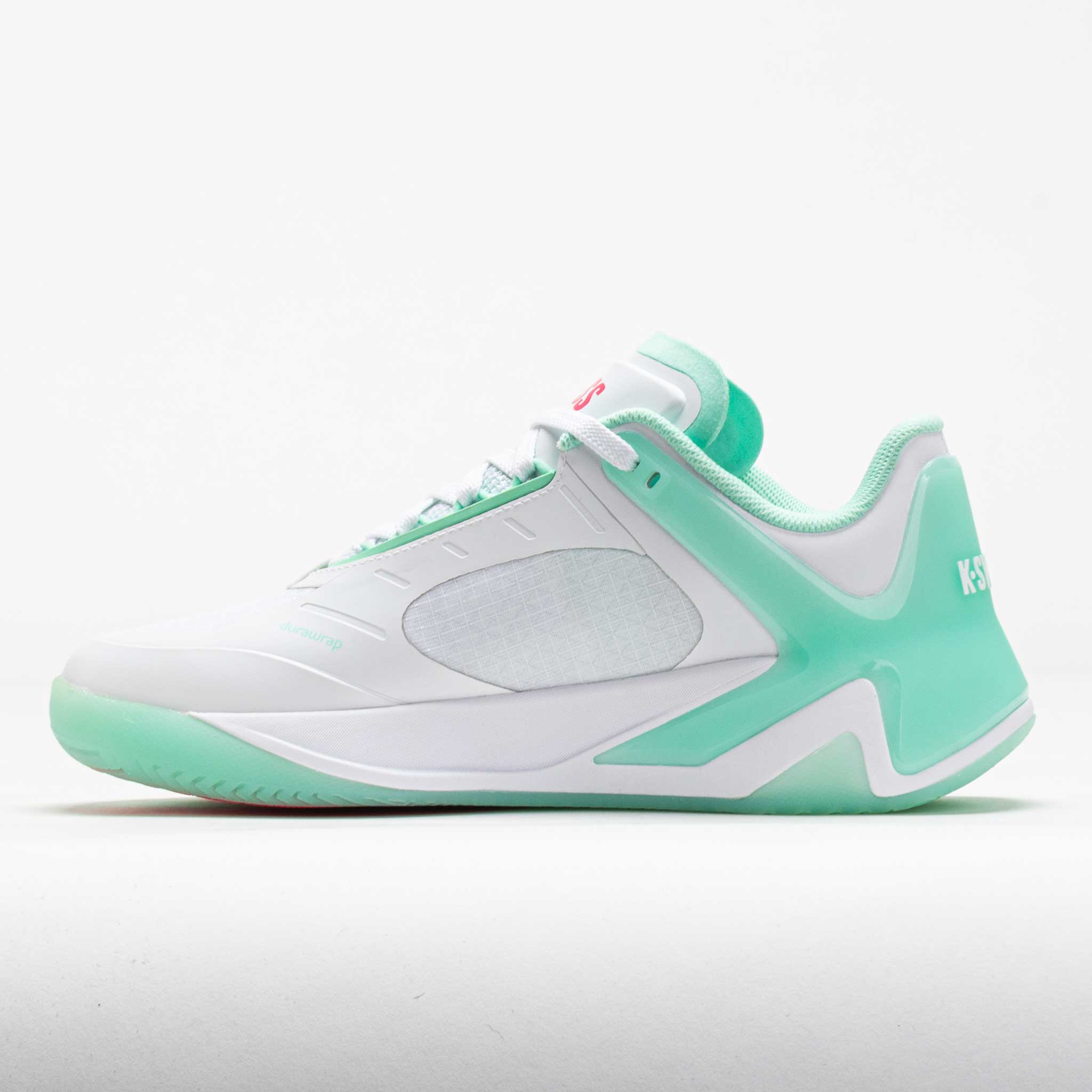 K-Swiss K-Frame Pickleball Women's White/Neon Mint/Hot Neon Pink