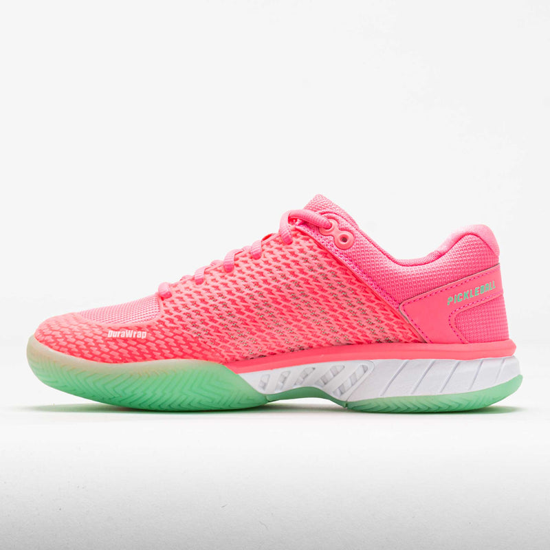 K-Swiss Express Light Pickleball Women's Pastel Pink/Neon Mint/White
