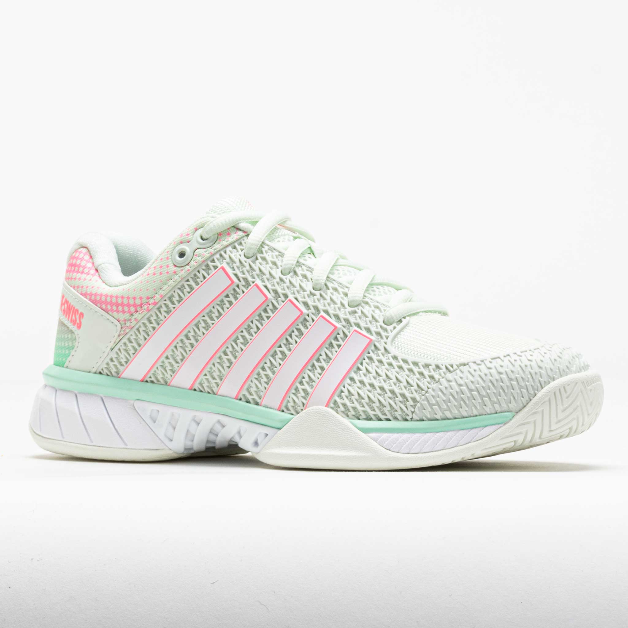 K-Swiss Express Light Pickleball Women's Ice/Honeydew/Neon Pastel Pink