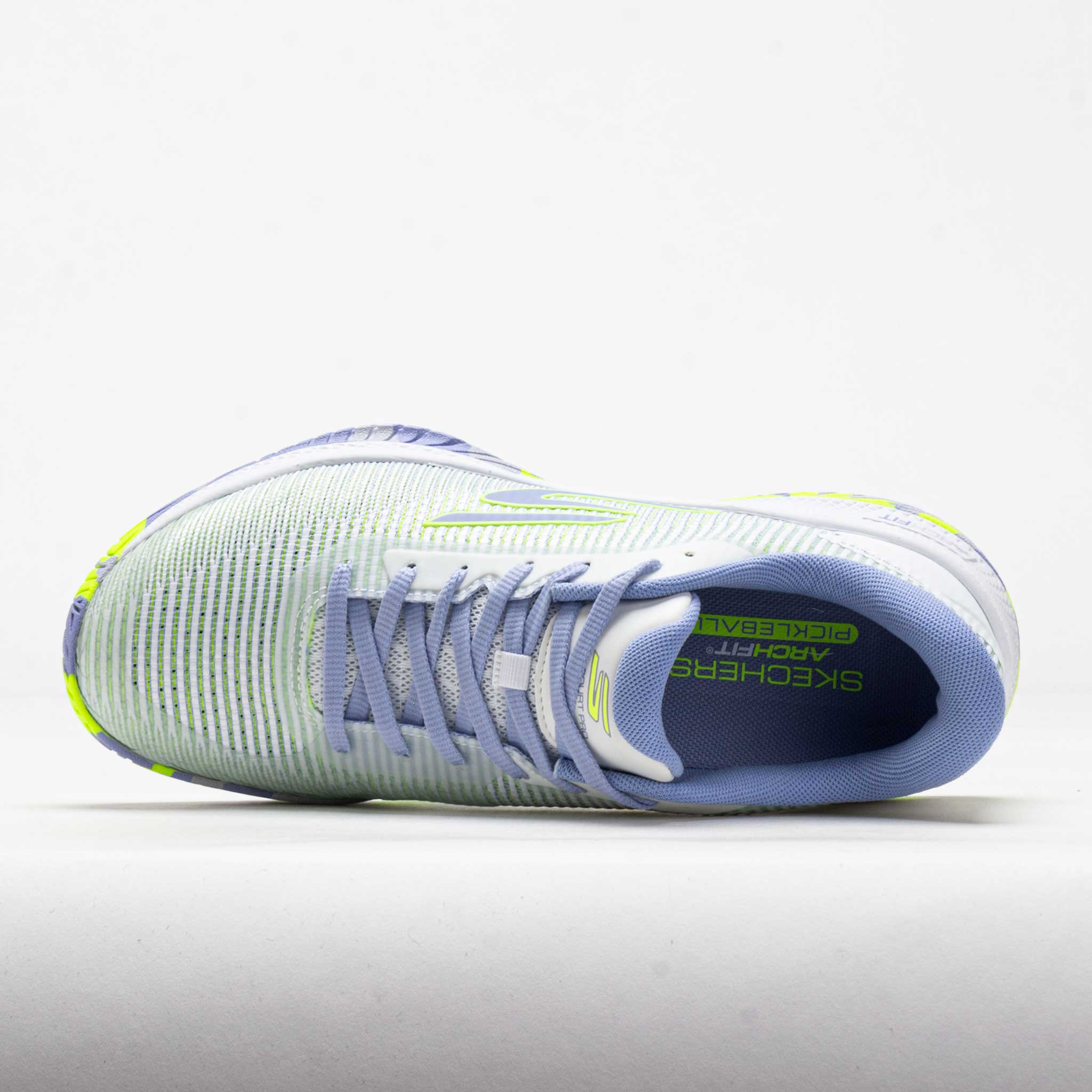 Skechers メッシュスニーカー グレー/ホワイト/ブルー/イエロー Skechers Viper Court Pro 2.0 Women's White/Periwinkle – Holabird