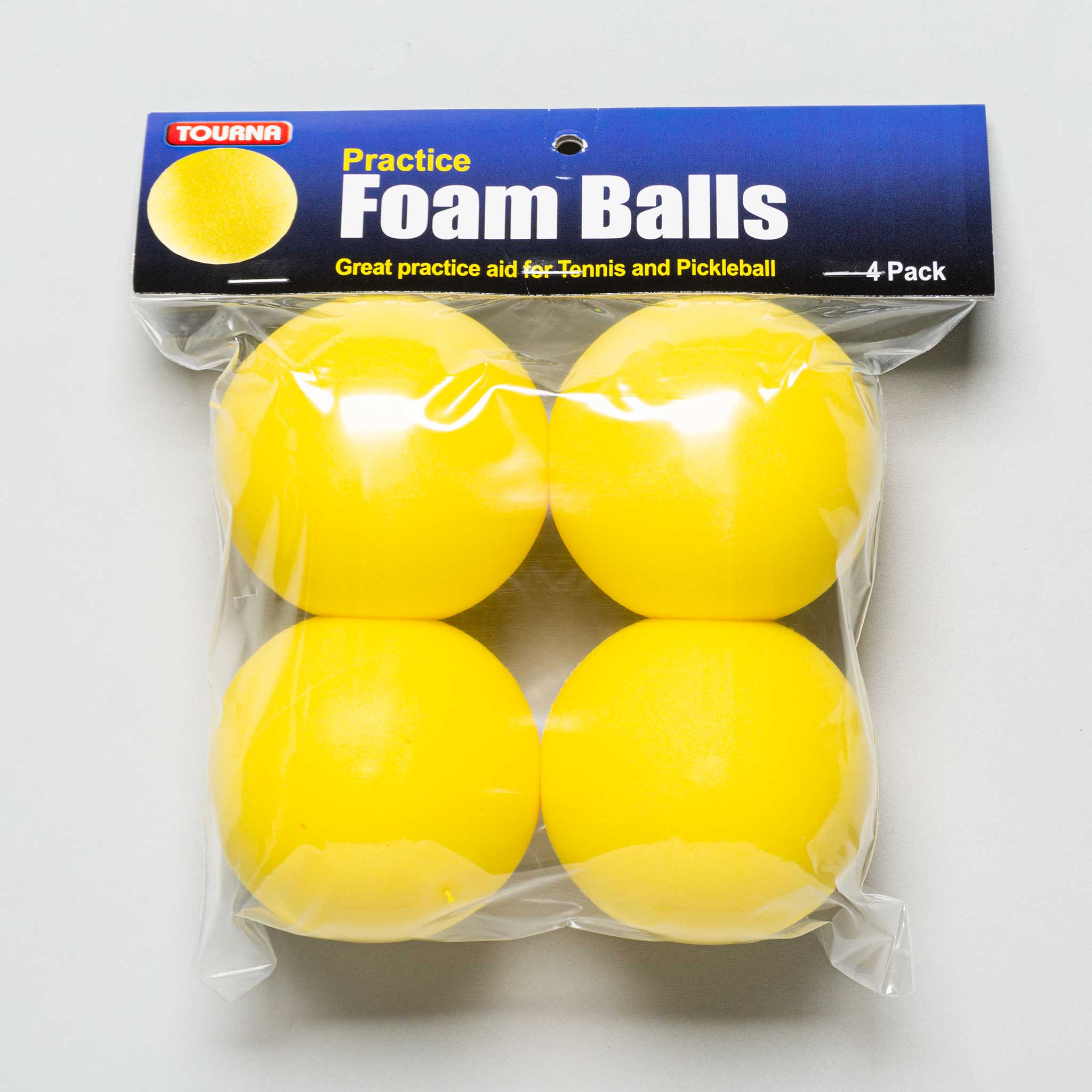 Tourna Foam Quiet Pickleball Practice Ball 4 Pack
