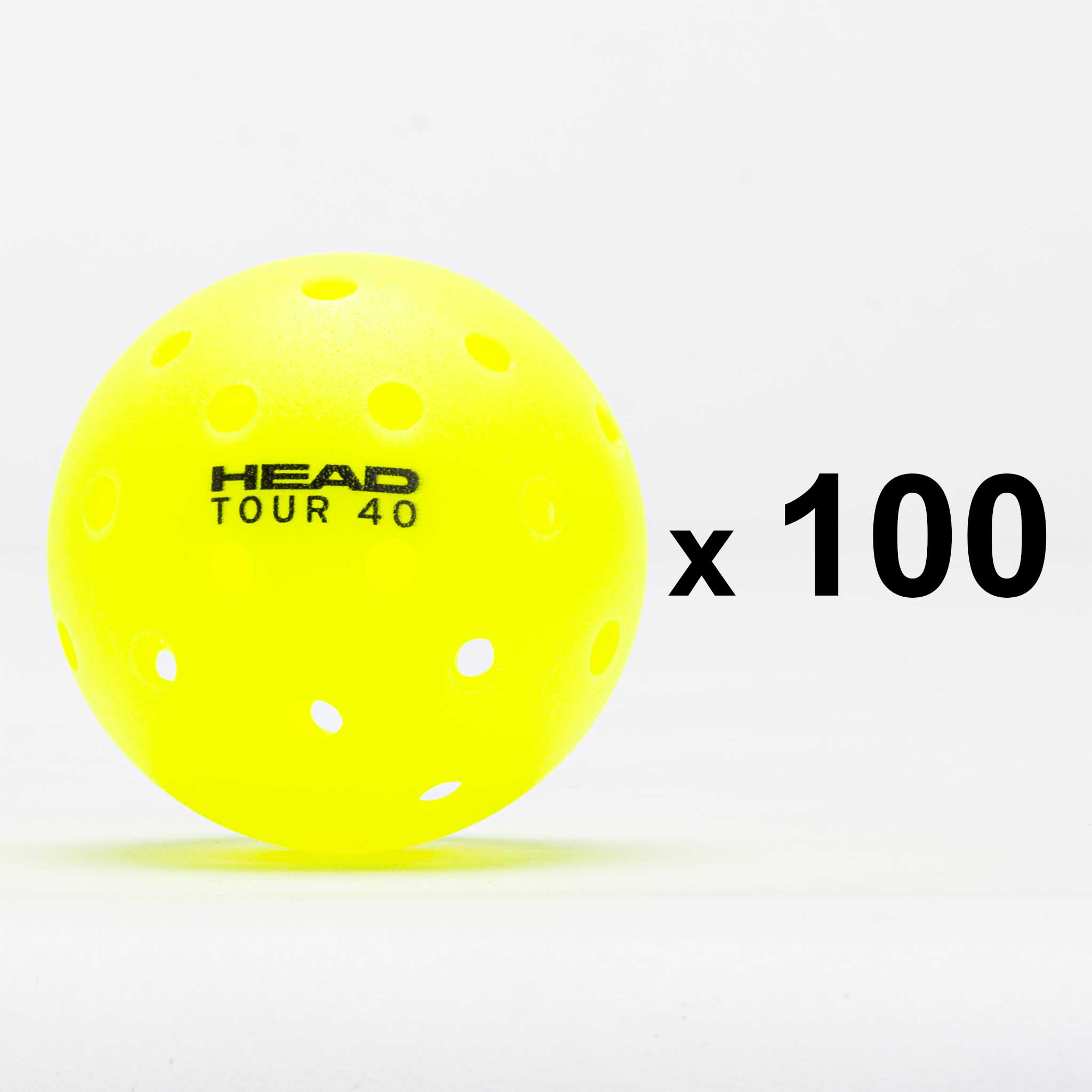 HEAD Tour 40 Outdoor Pickleball 100 Pack