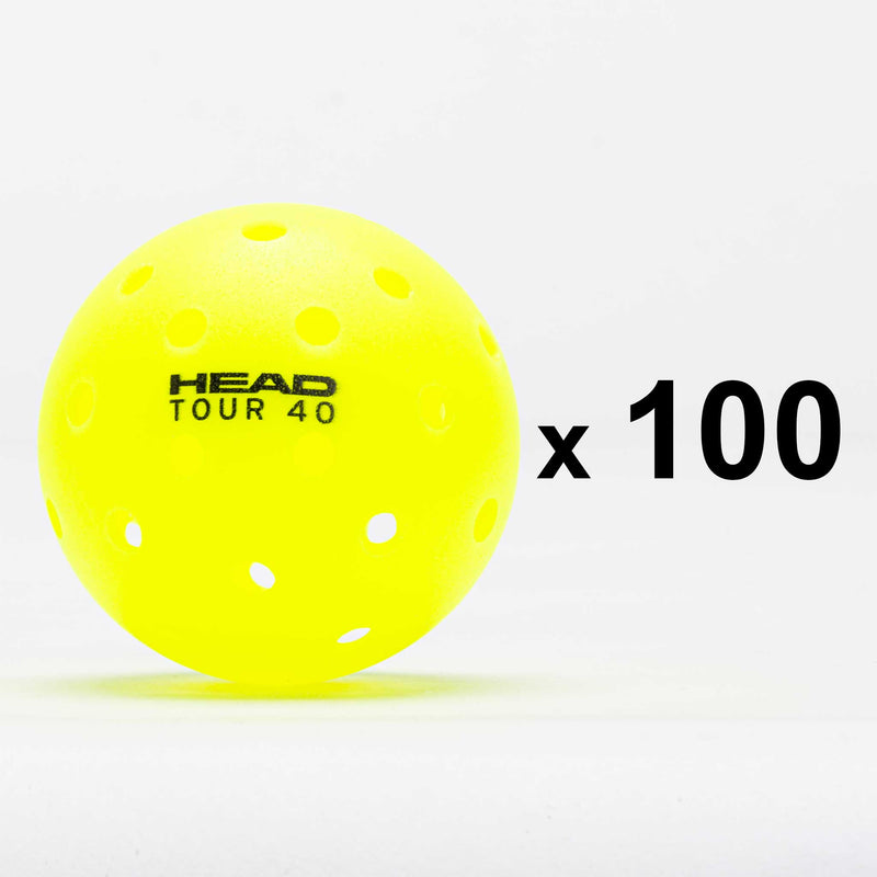 HEAD Tour 40 Outdoor Pickleball 100 Pack