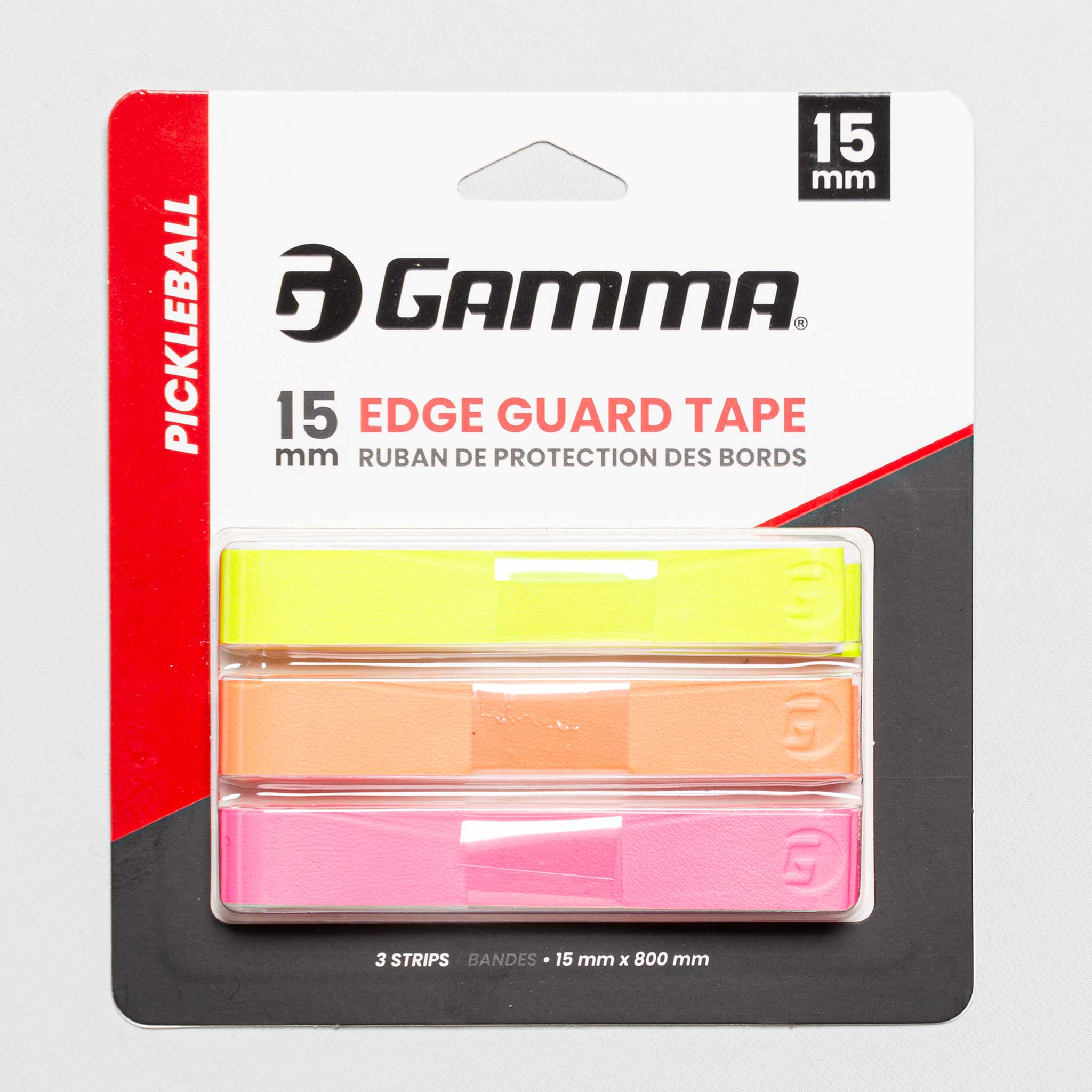 Gamma Pickleball Paddle Edge Guard Tape 15mm 3 Pack
