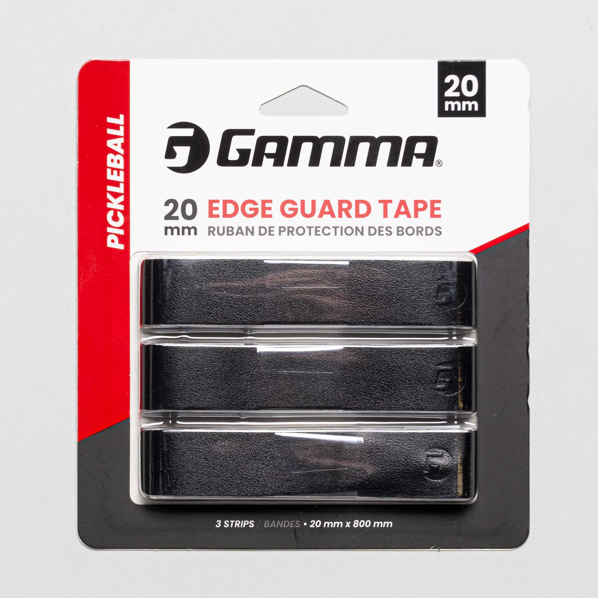 Gamma Pickleball Paddle Edge Guard Tape 20mm 3 Pack