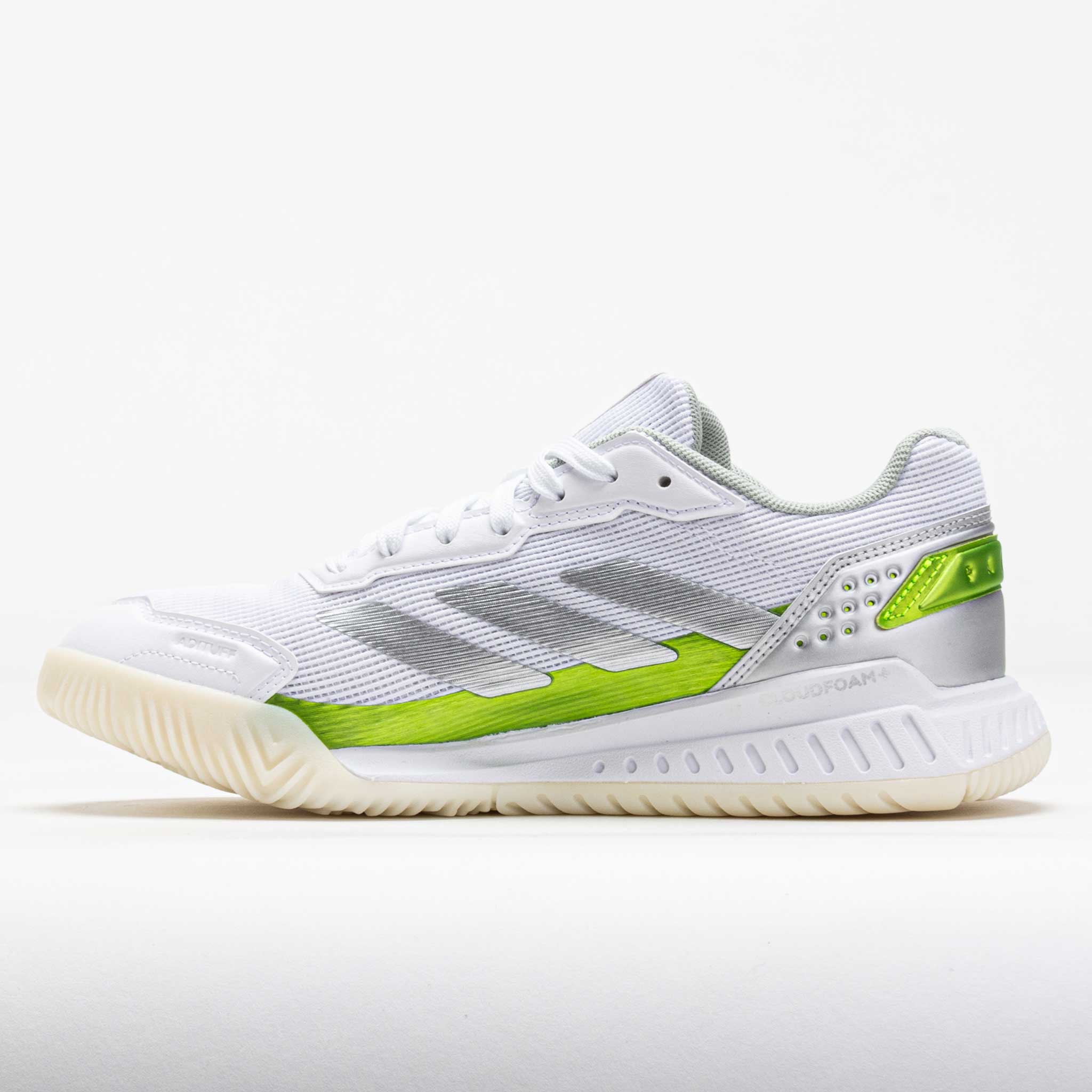 adidas CourtQuick Women's White/Silver Metallic/Lucid Lemon
