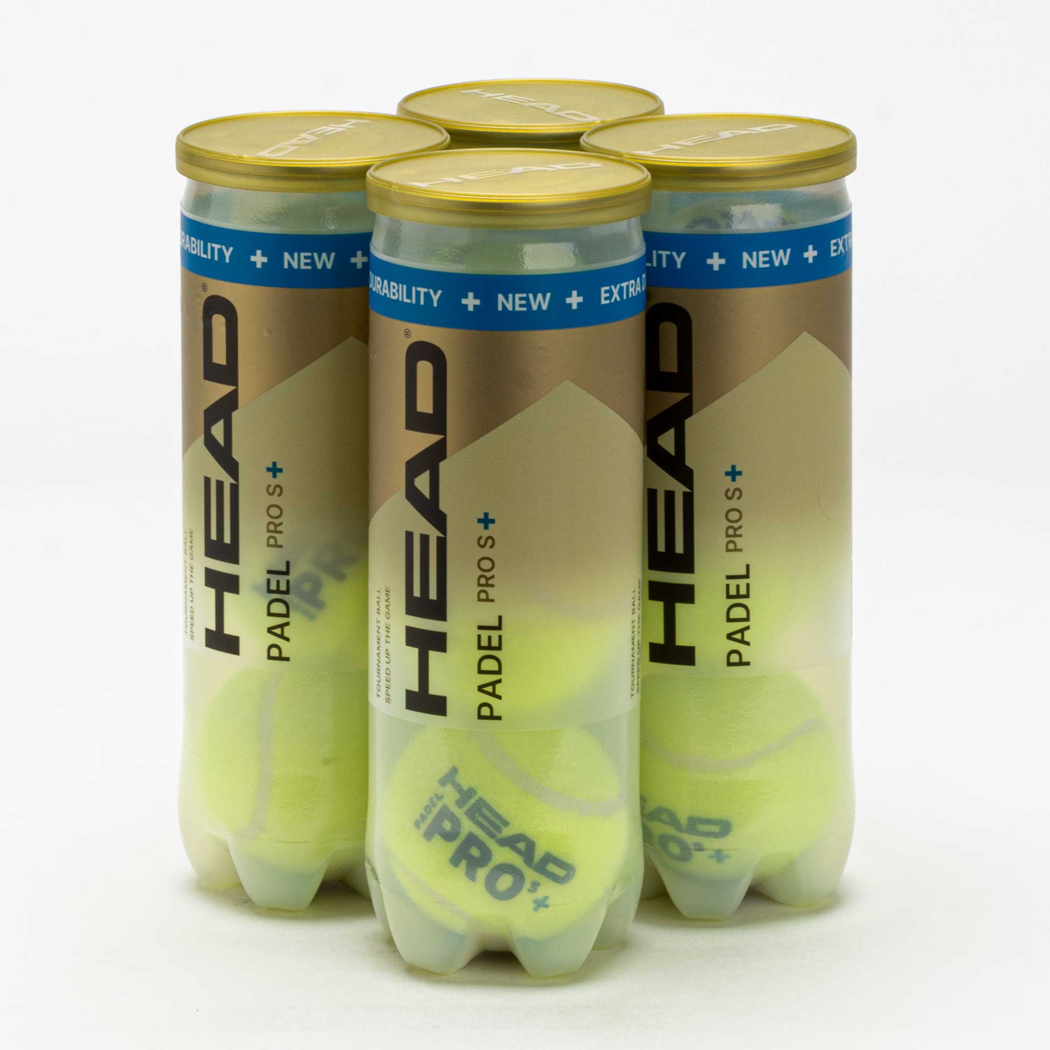 HEAD Padel Pro S+ Balls 4 Cans