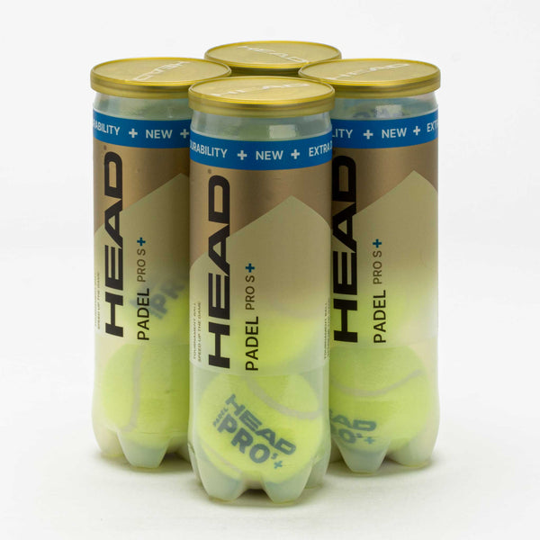 HEAD Padel Pro S+ Balls 4 Cans