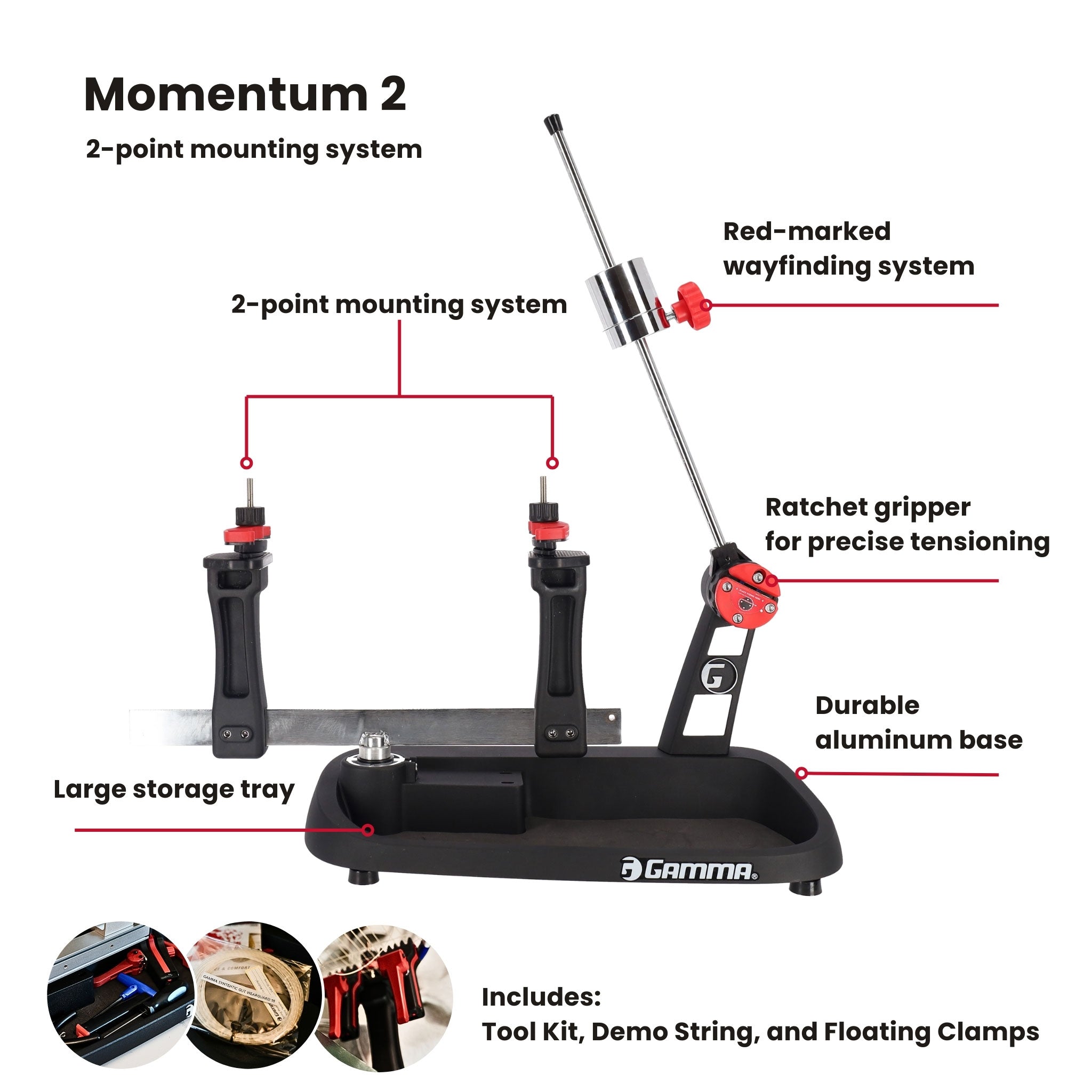 Gamma Momentum 2 Stringing Machine