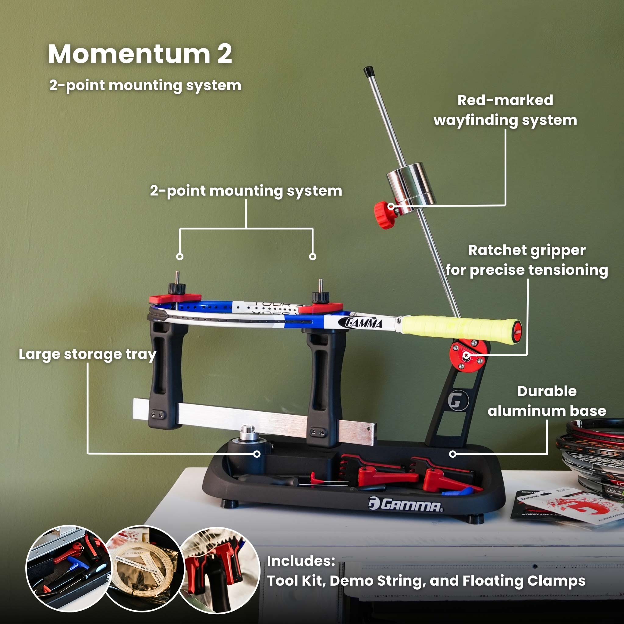 Gamma Momentum 2 Stringing Machine