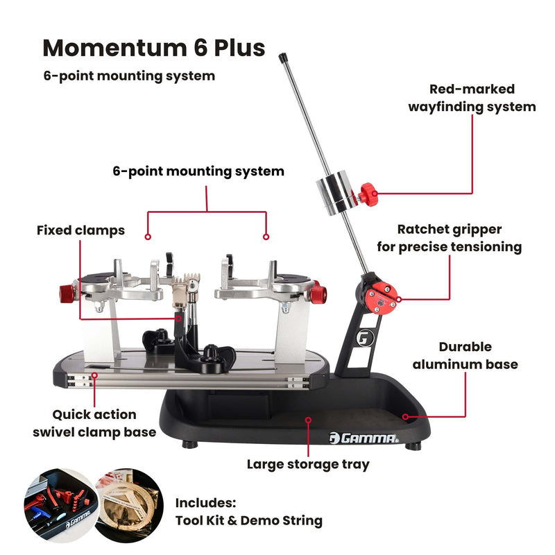 Gamma Momentum 6 Plus Stringing Machine