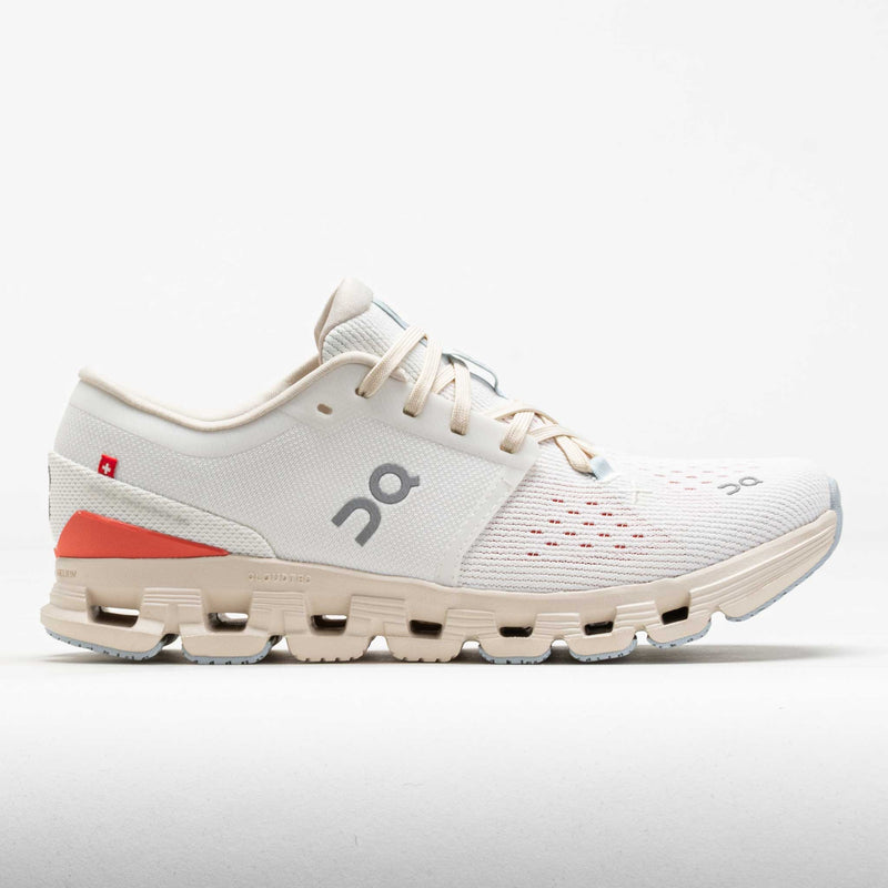 On Cloud X 4 Women's Ivory/Salmon