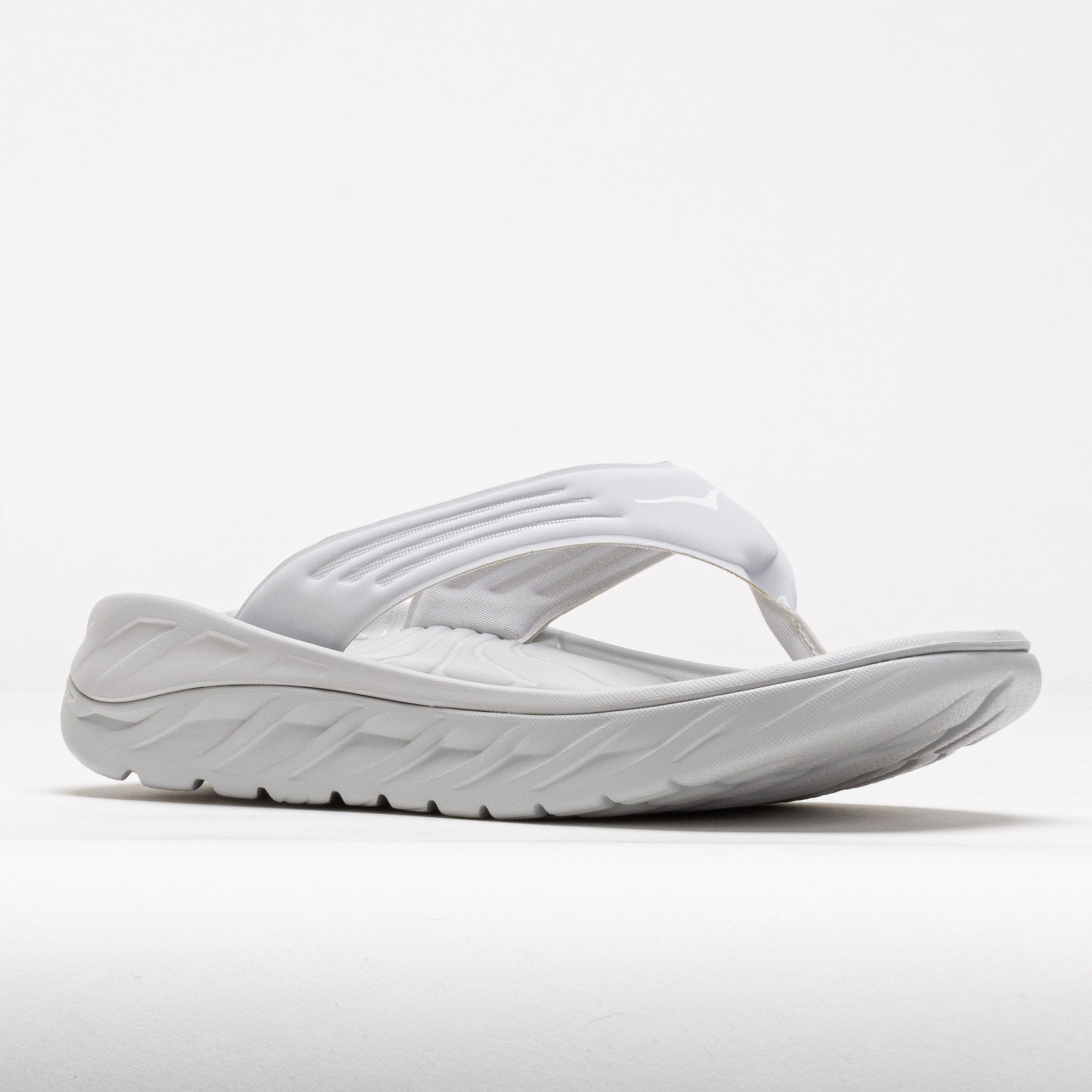 HOKA Ora Recovery Flip Men's Lunar Rock/White – Holabird Sports