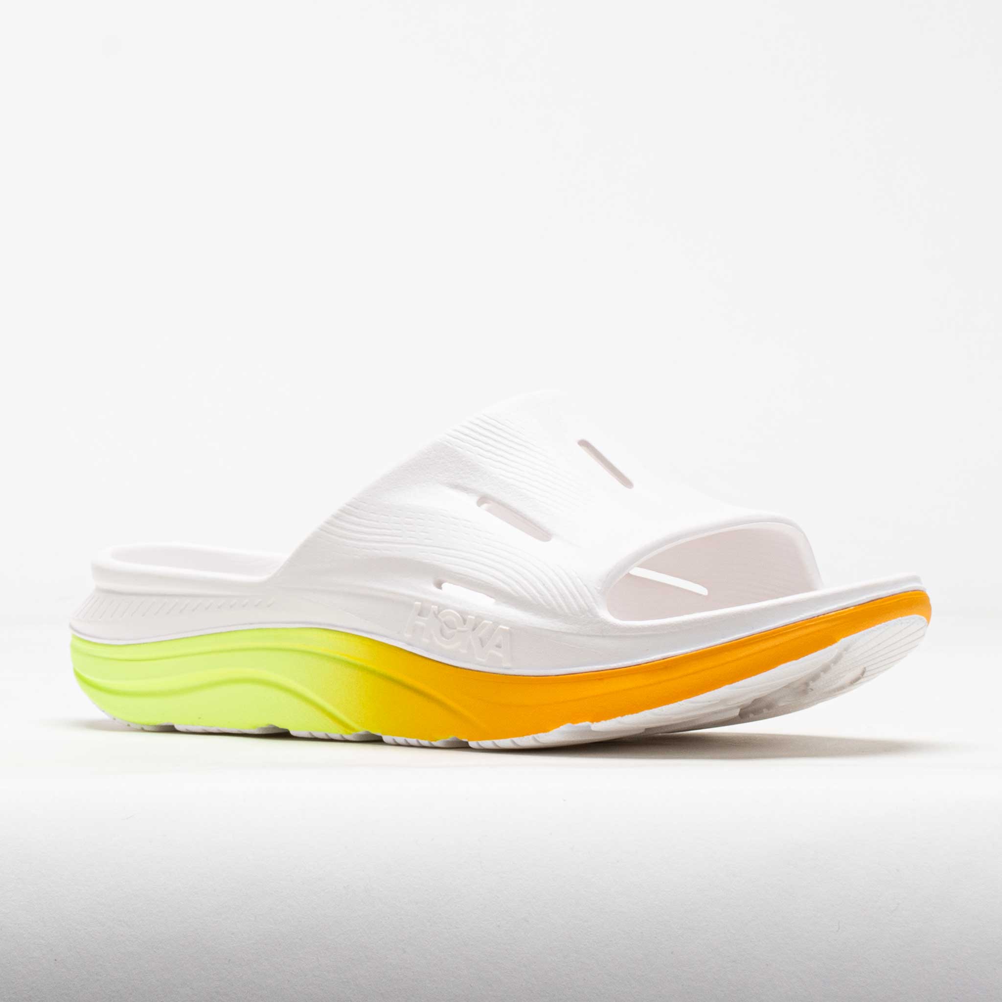 HOKA ORA Recovery Slide 3 Unisex White/Neon Yuzu