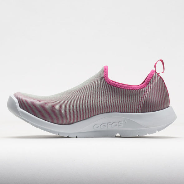 OOFOS OOmg Sport Women's White/Fuchsia