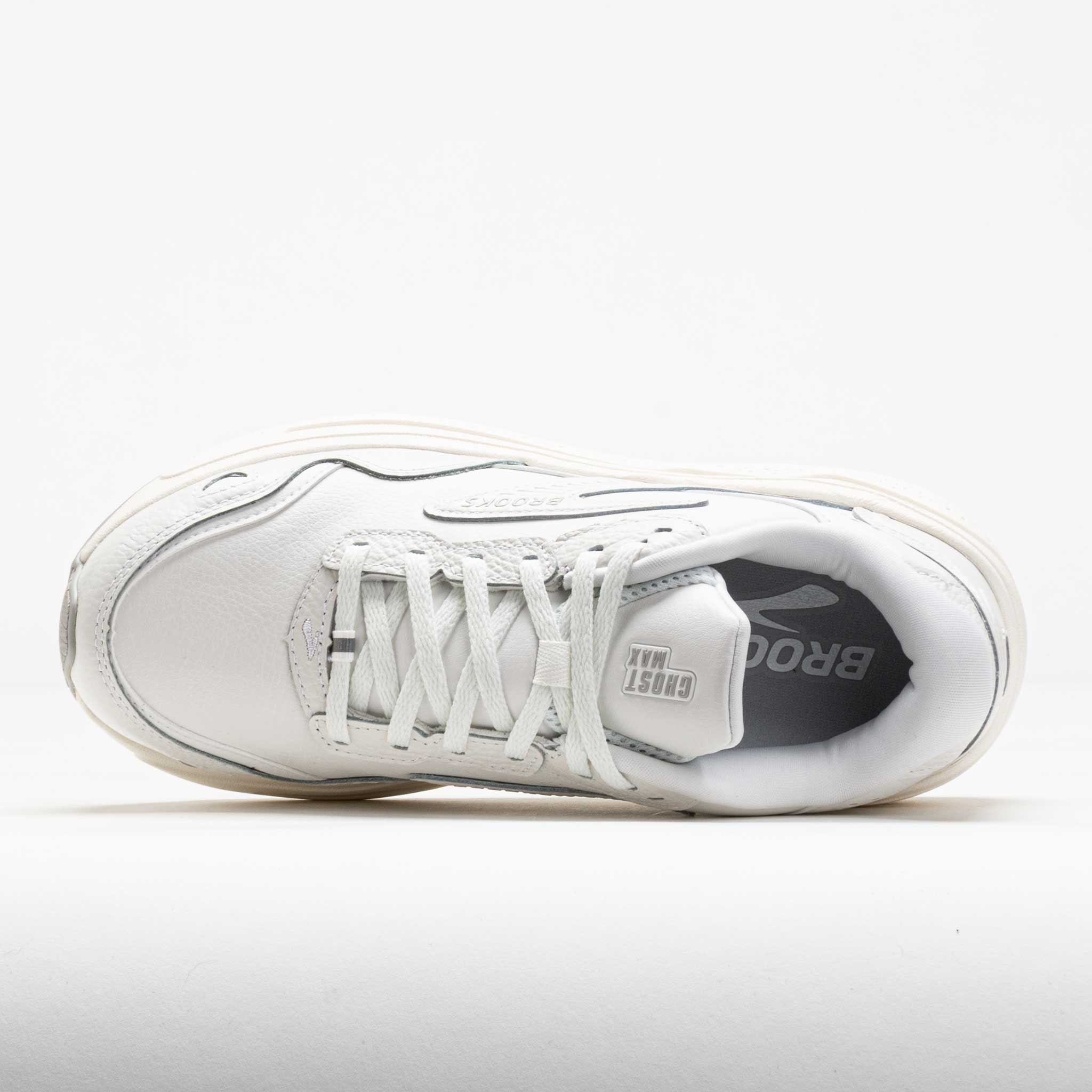 Brooks Ghost Max Leather Men's White/White – Holabird Sports Brooks Ghost Max Leather Men's White/White – Holabird Sports