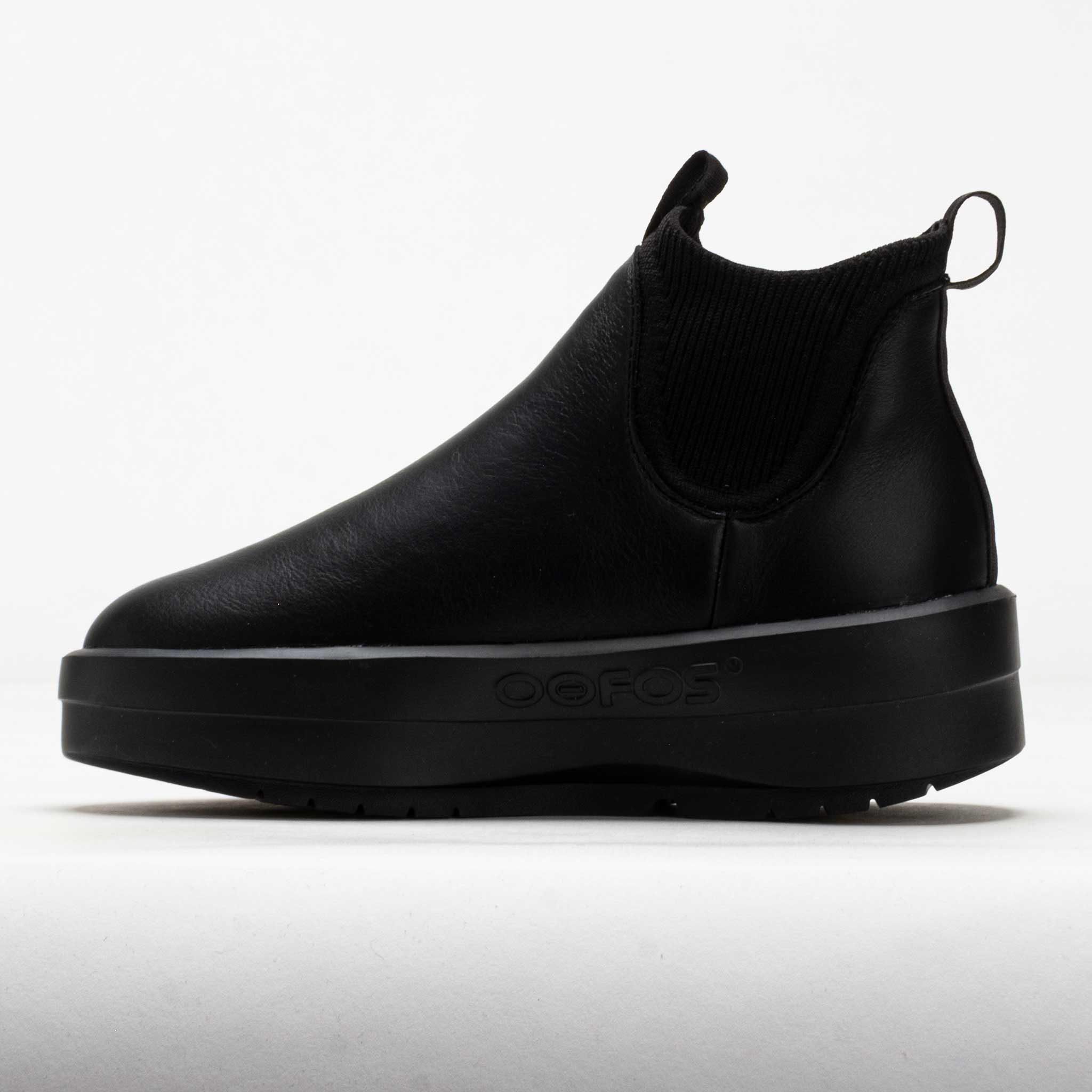 OOFOS OOmega Londoner Leather Women's Black – Holabird Sports