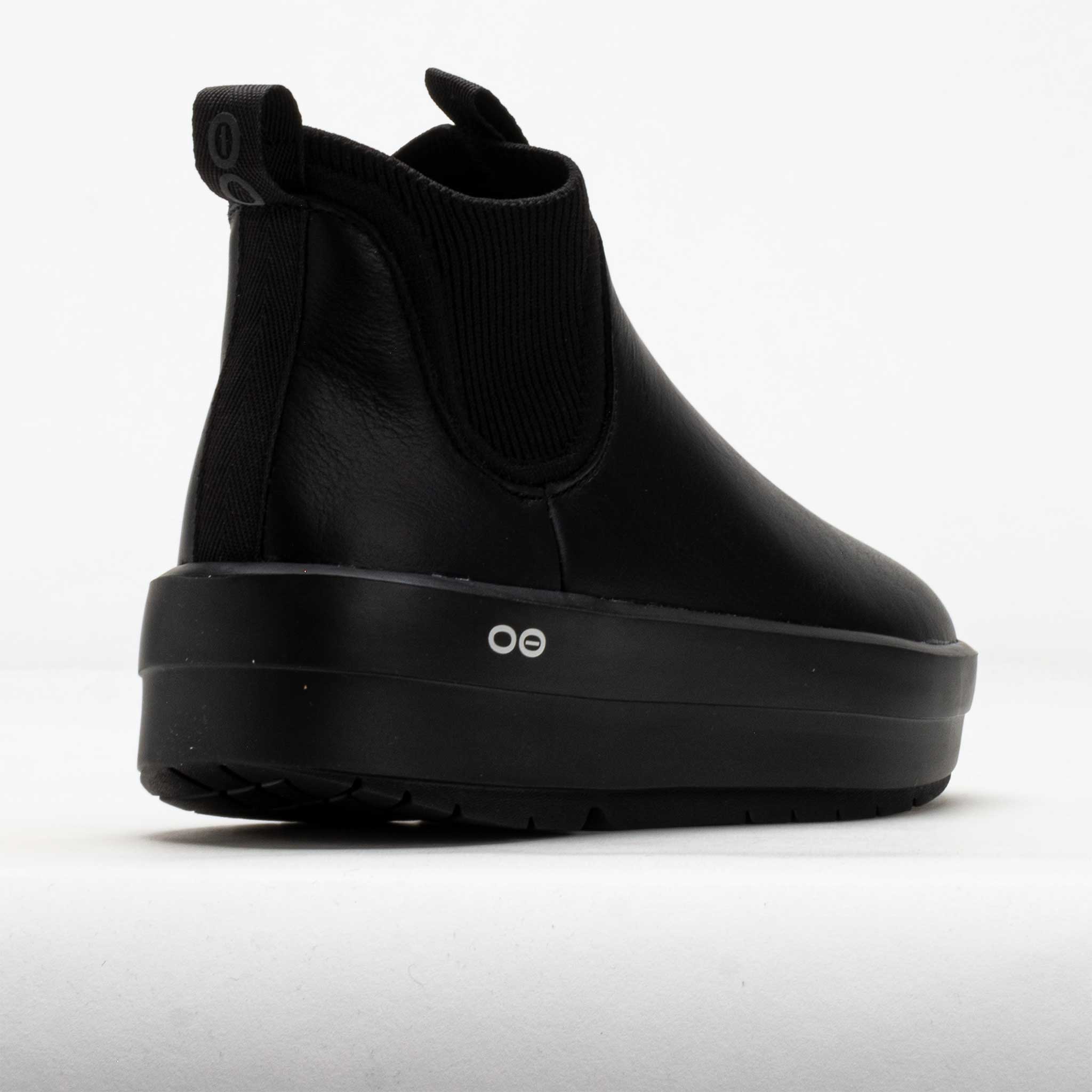 OOFOS OOmega Londoner Leather Women's Black – Holabird Sports