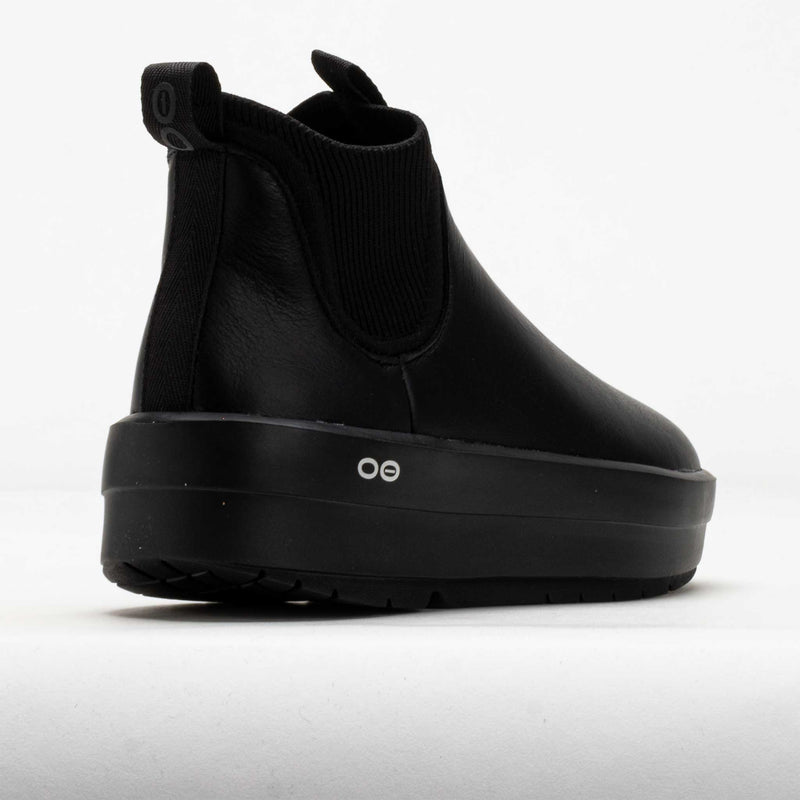 OOFOS OOmega Londoner Leather Women's Black – Holabird Sports