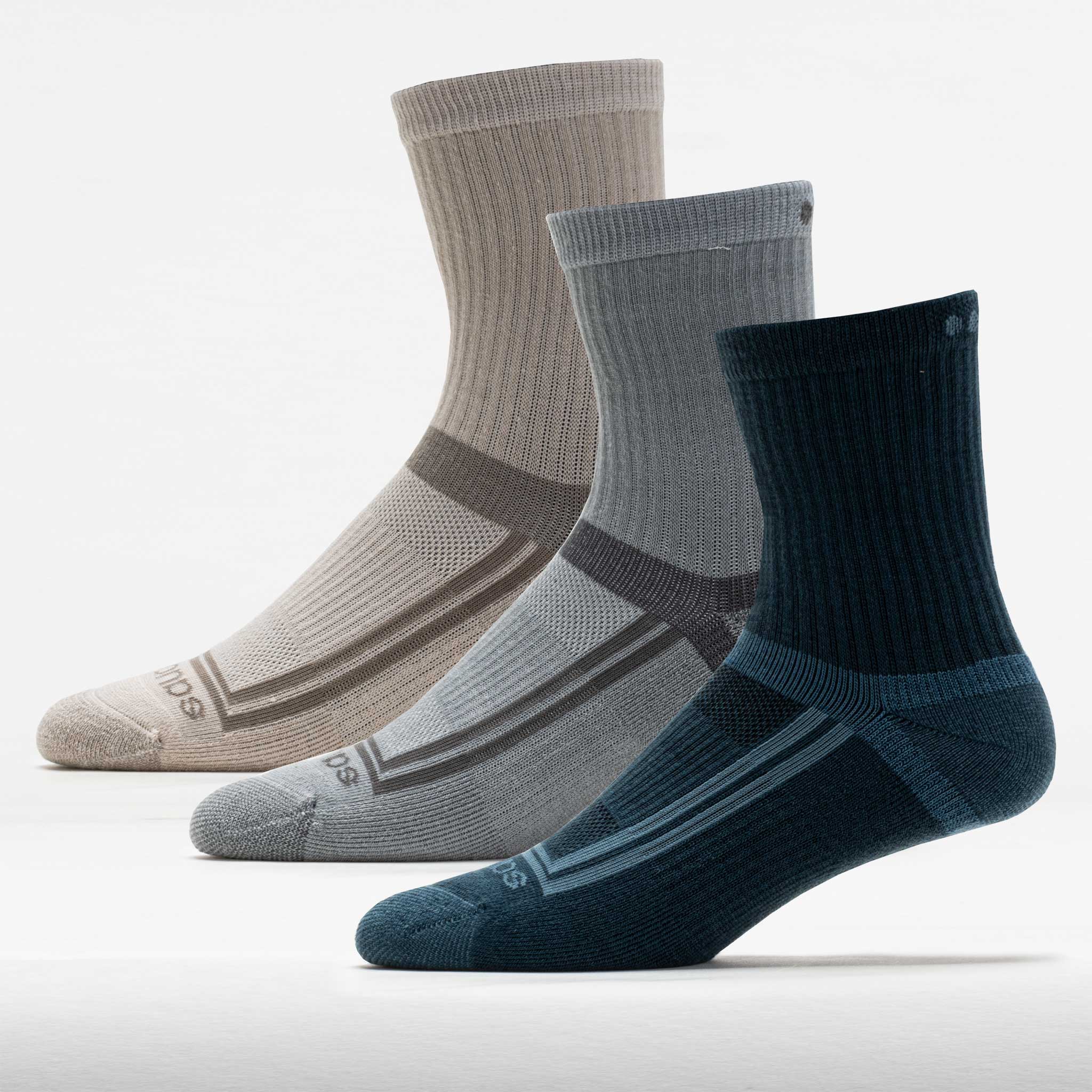 Saucony Inferno Cushion Mid-Crew Socks 3 Pack