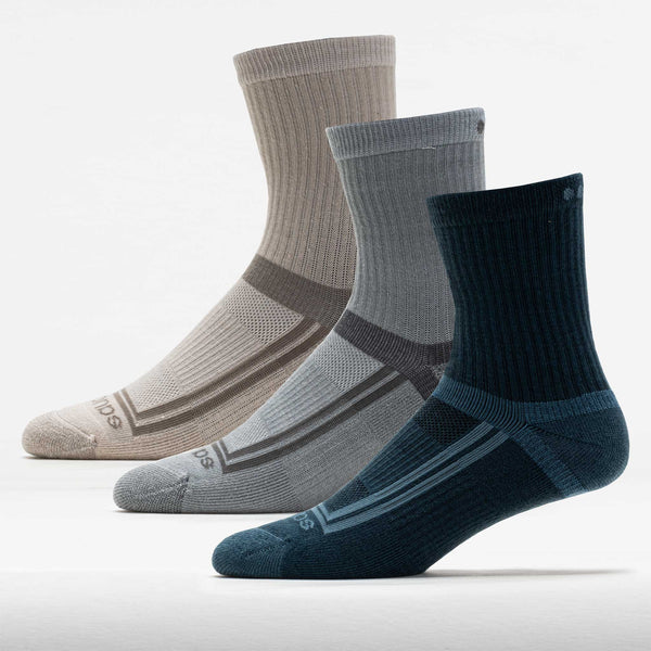 Saucony Inferno Cushion Mid-Crew Socks 3 Pack