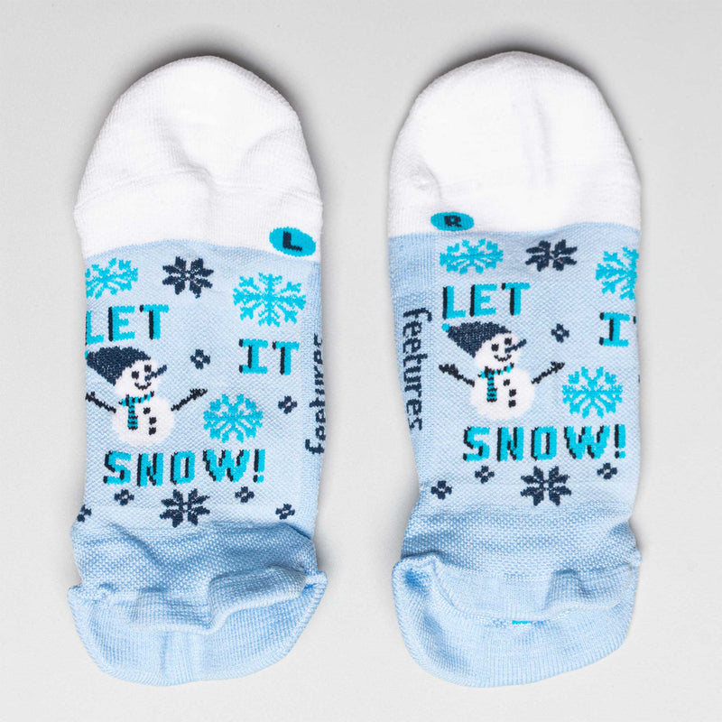 Feetures Elite Light Cushion No Show Tab Let It Snow