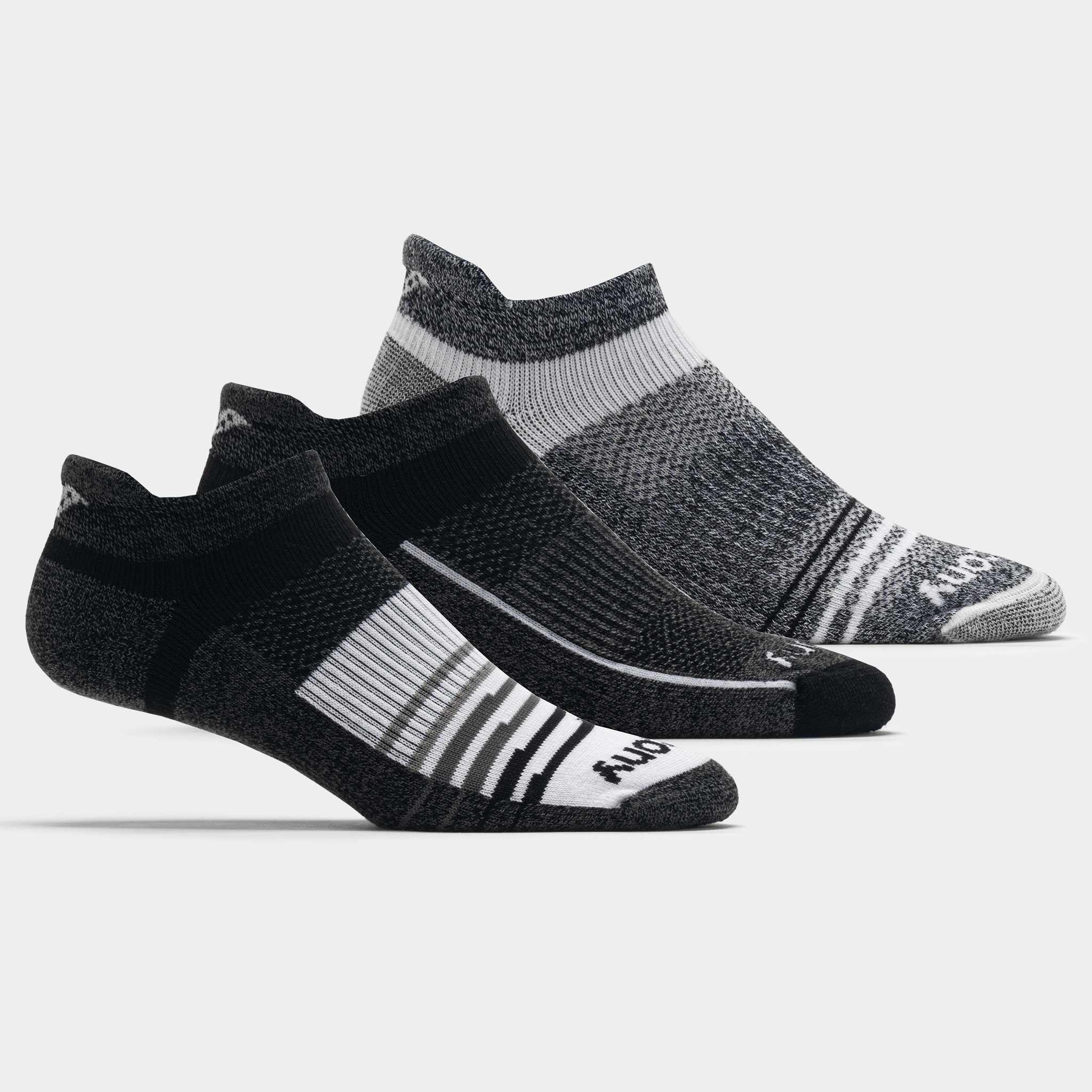 Saucony Inferno Merino Wool No Show Tab Socks 3 Pack