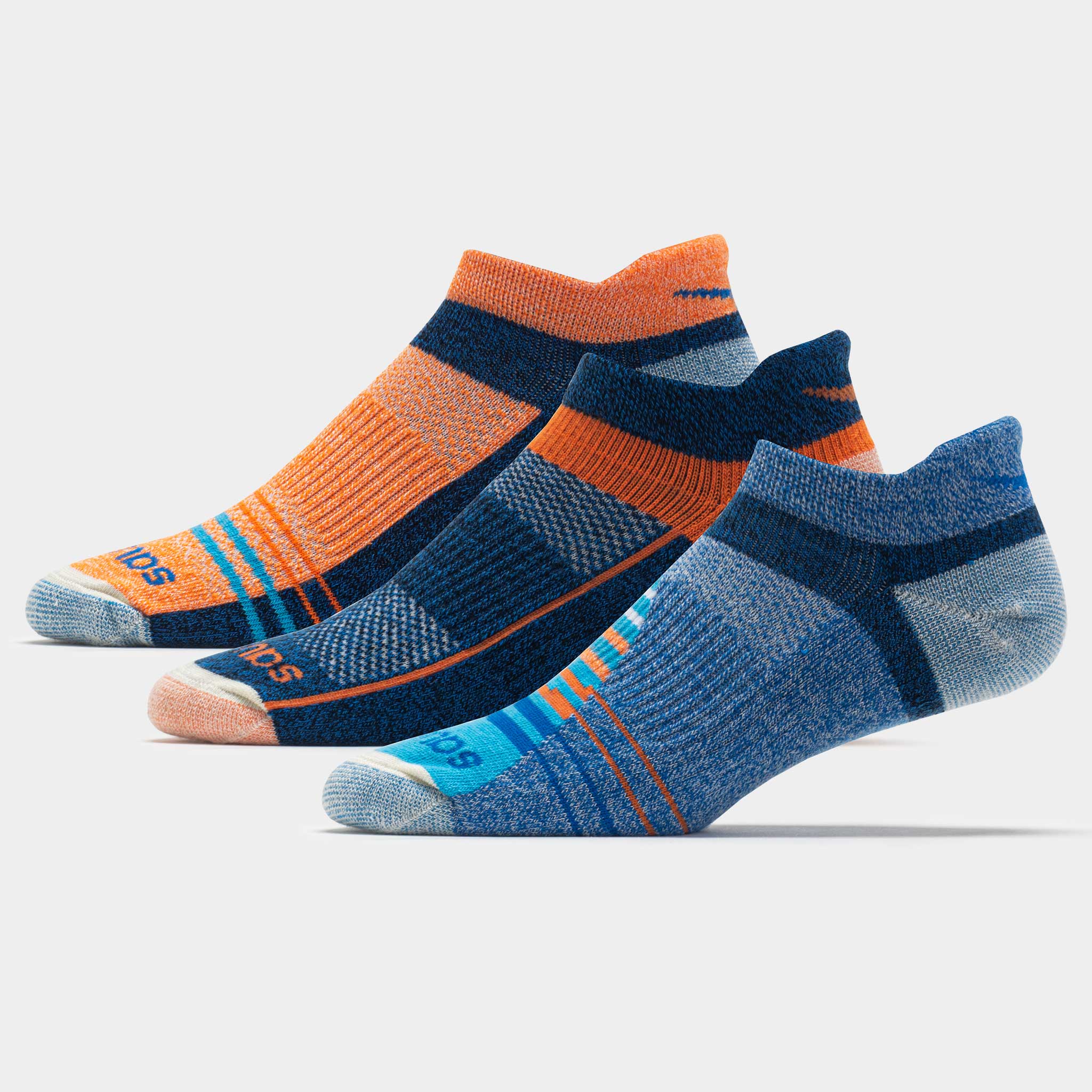 Saucony Inferno Merino Wool No Show Tab Socks 3 Pack