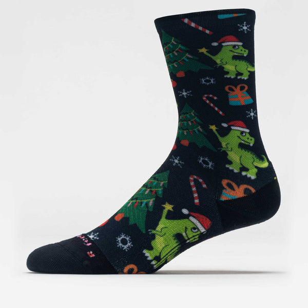 Feetures Elite Light Cushion Mini Crew Socks Tree-Rex Edition