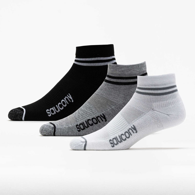 Saucony Inferno Cushioned Quarter Socks (3 Pack)