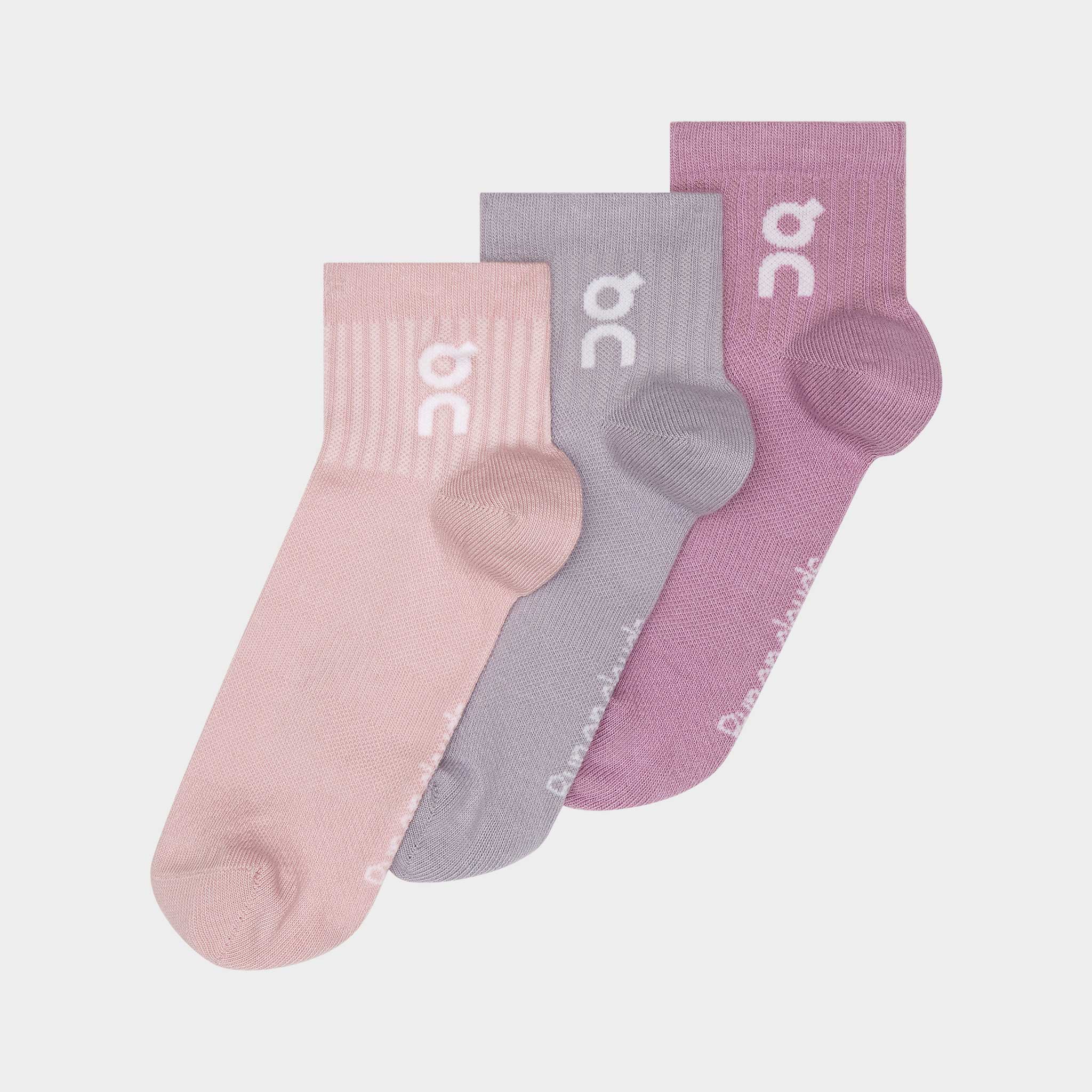 On Logo Sock Mid (3 Pack)