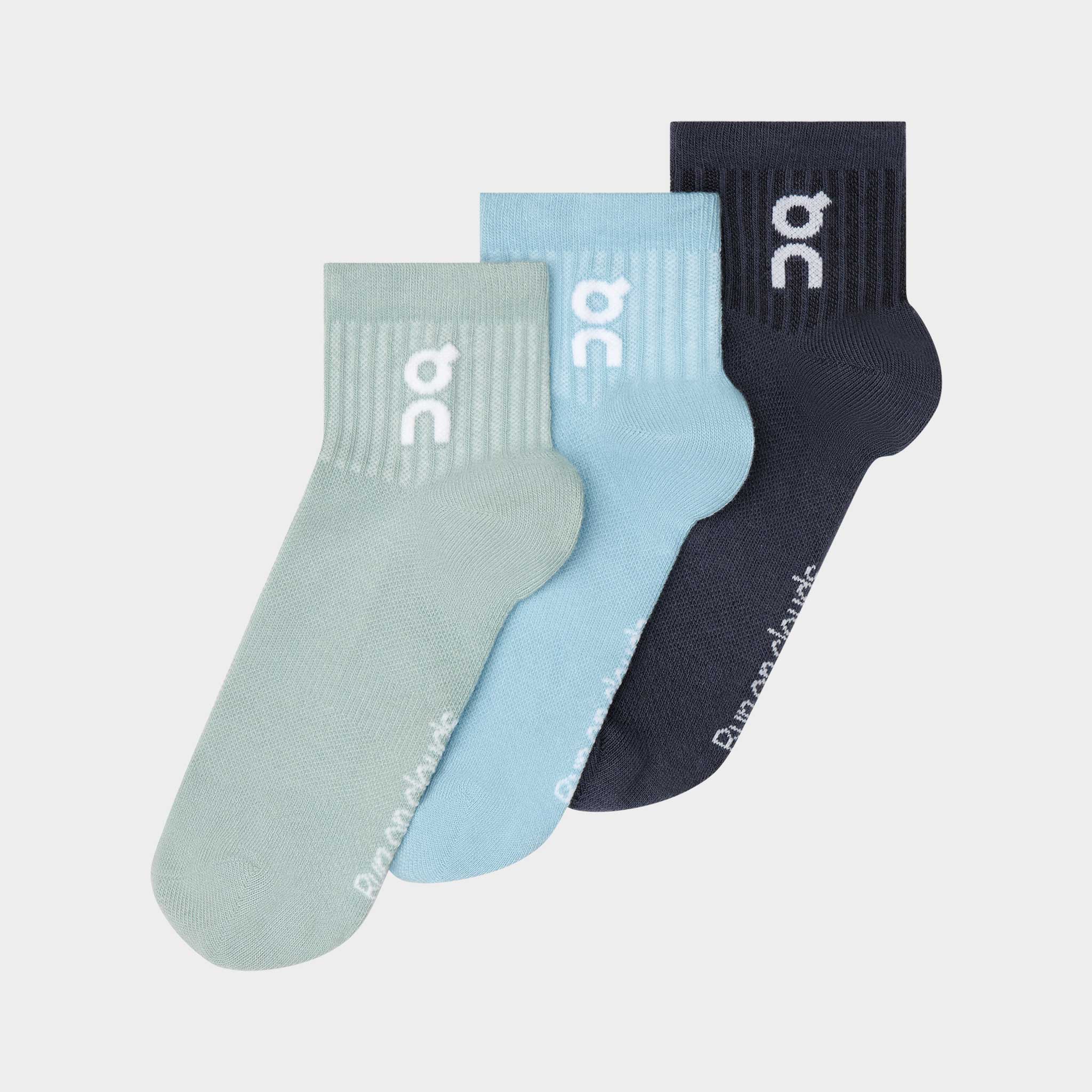 On Logo Sock Mid (3 Pack)