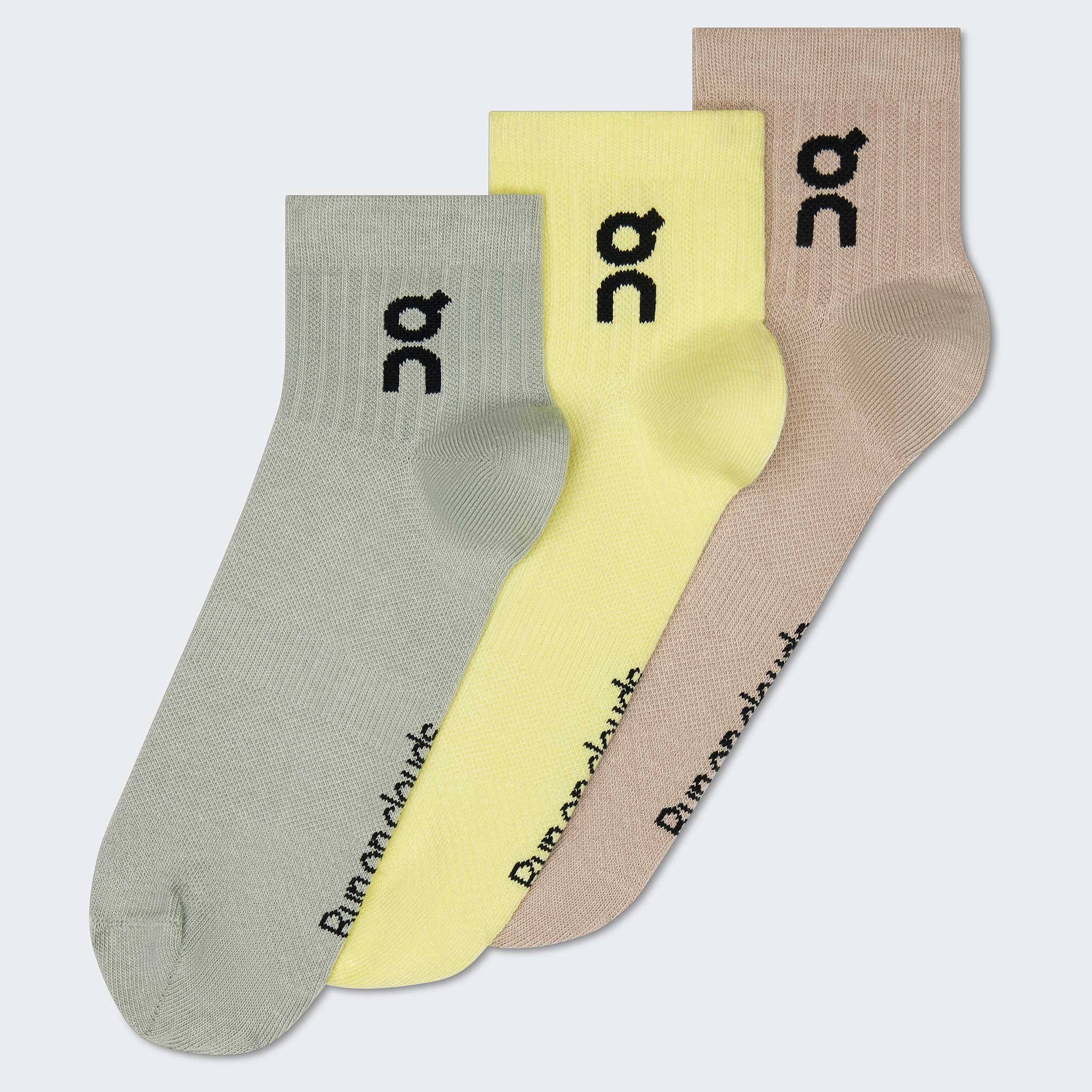On Logo Sock Mid (3 Pack)