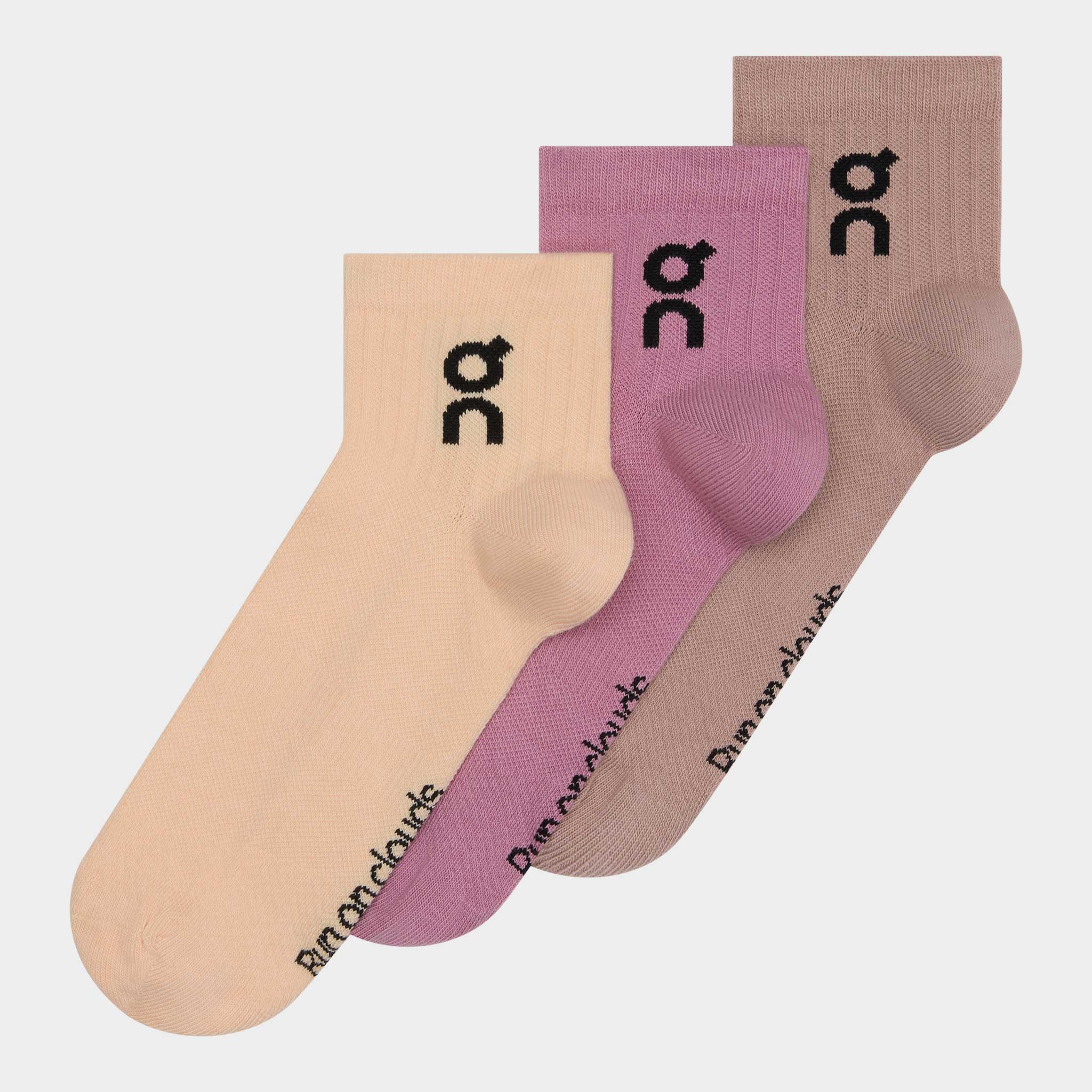On Logo Sock Mid (3 Pack)