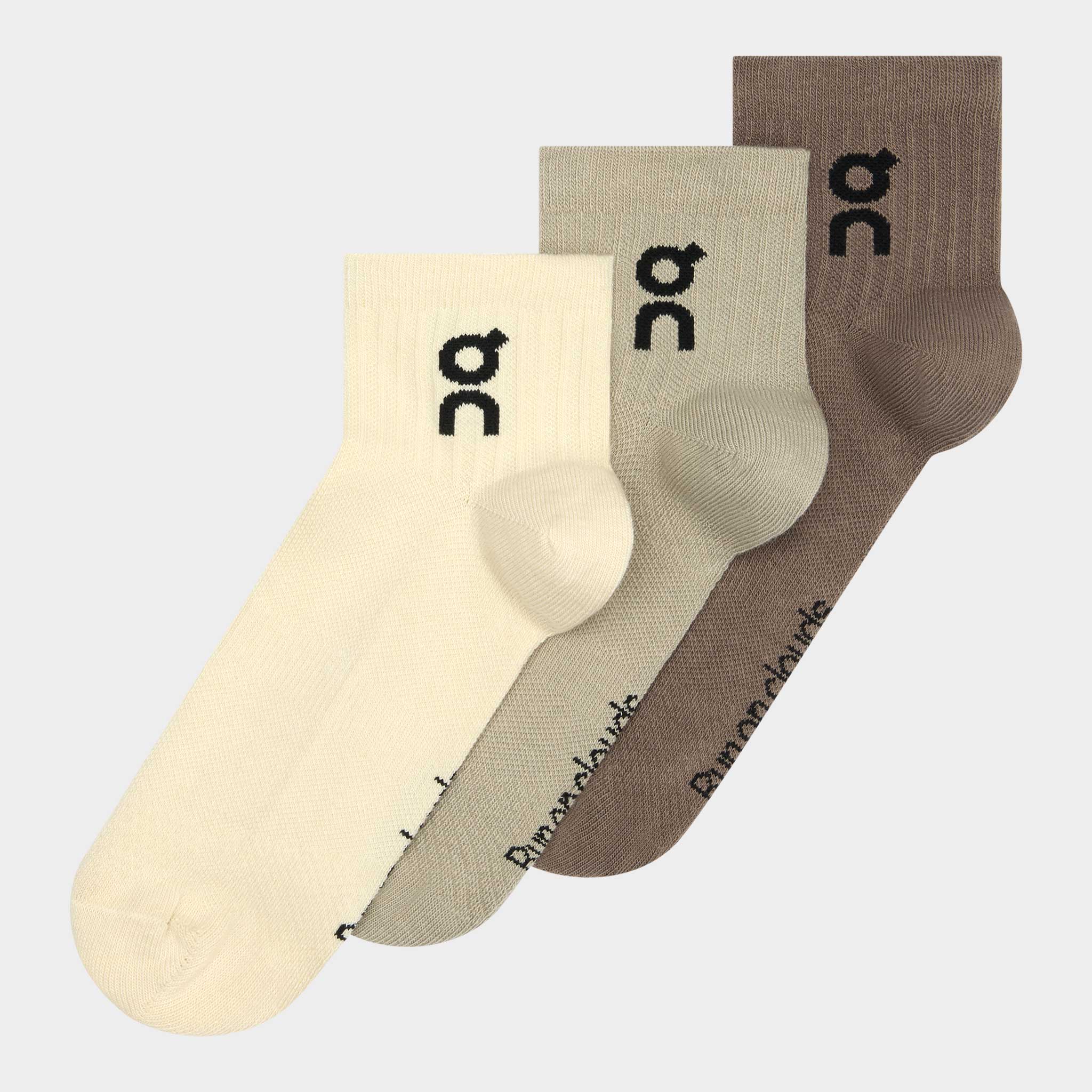 On Logo Sock Mid (3 Pack)