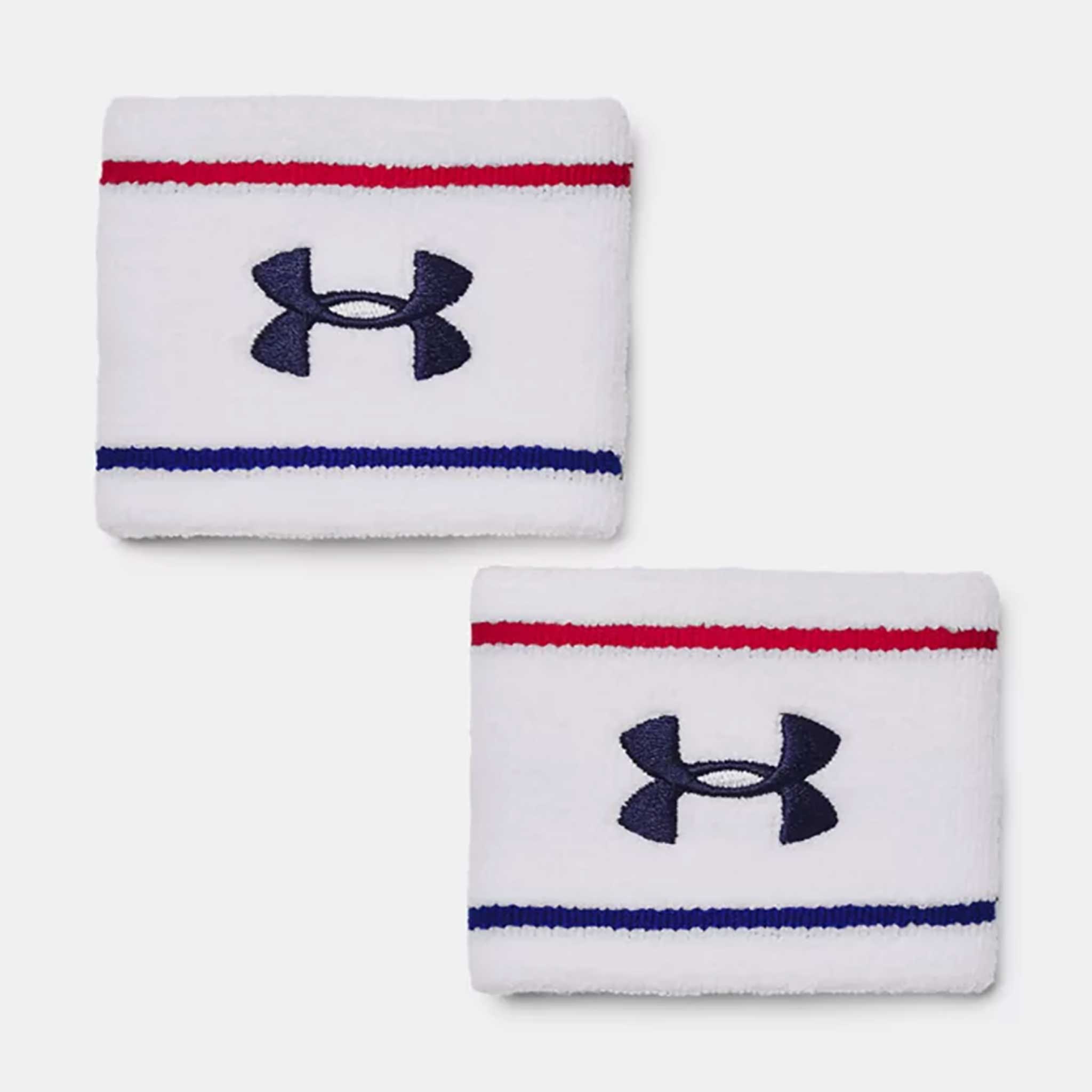 Under Armour Striped Performance Terry Wristbands (2 Pack)