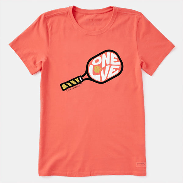 Life is Good One Love Crusher-LITE Pickleball Tee Women's