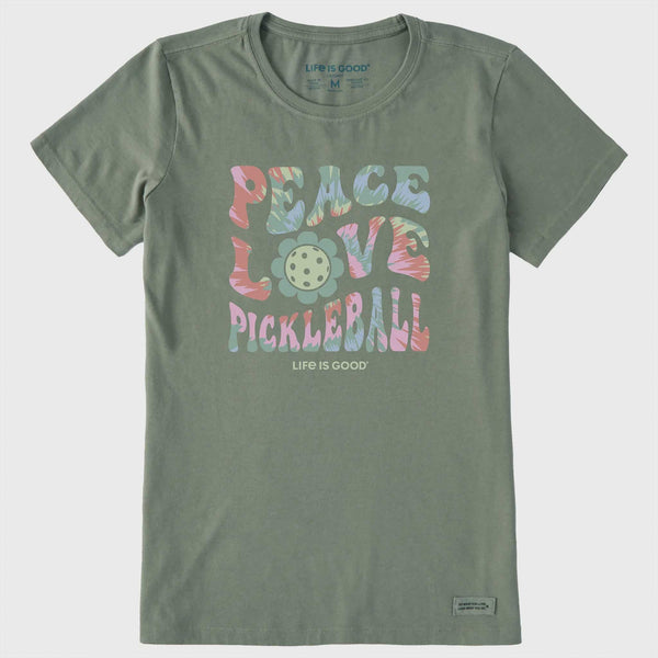 Life is Good Tie Dye Pickleball Crusher-Lite Tee Women's