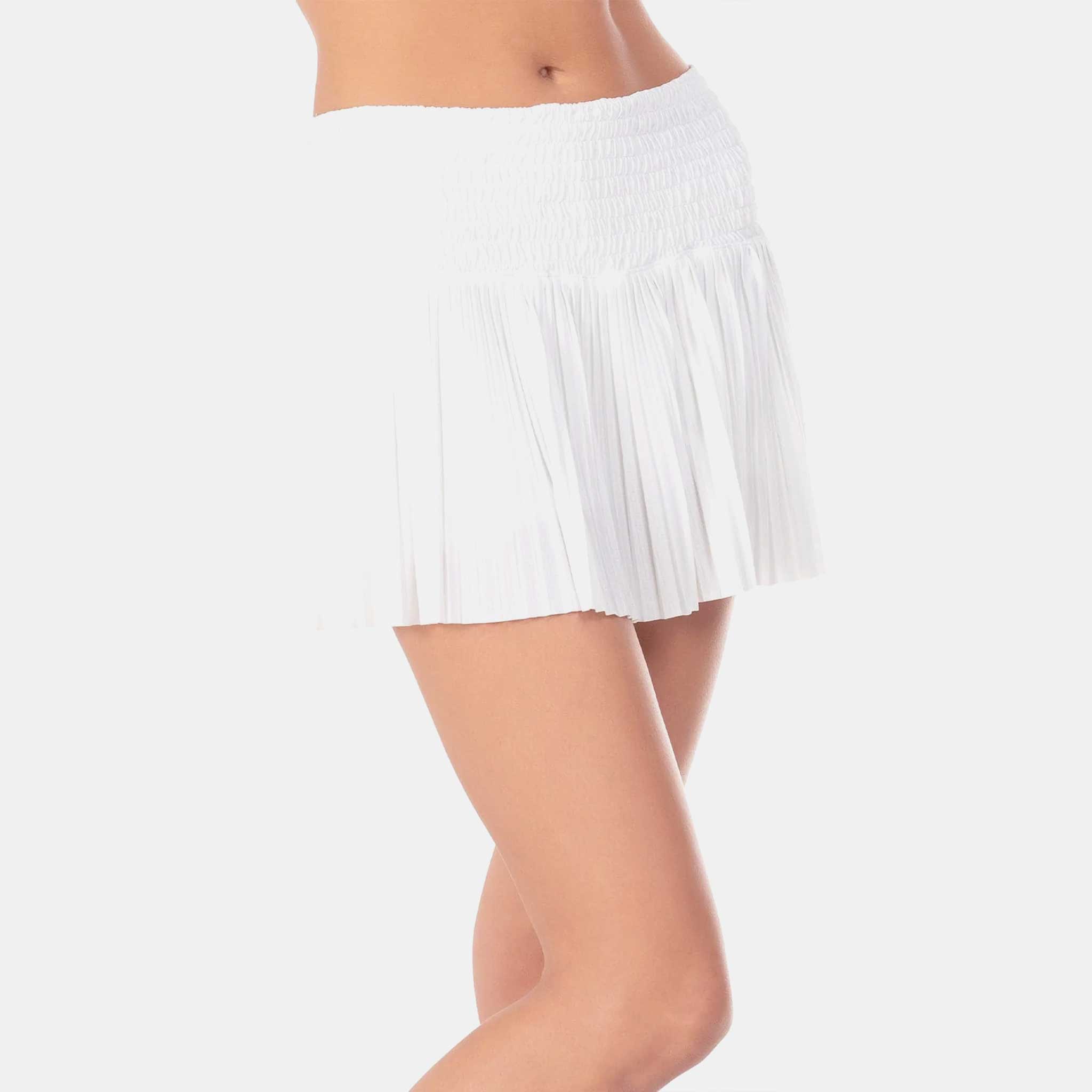 新品 ✳︎ Lucky in Love メッシュ ロングスリーブ Ｓ ホワイト Lucky In Love Long Pleated Smocked Skirt Women's – Holabird Sports