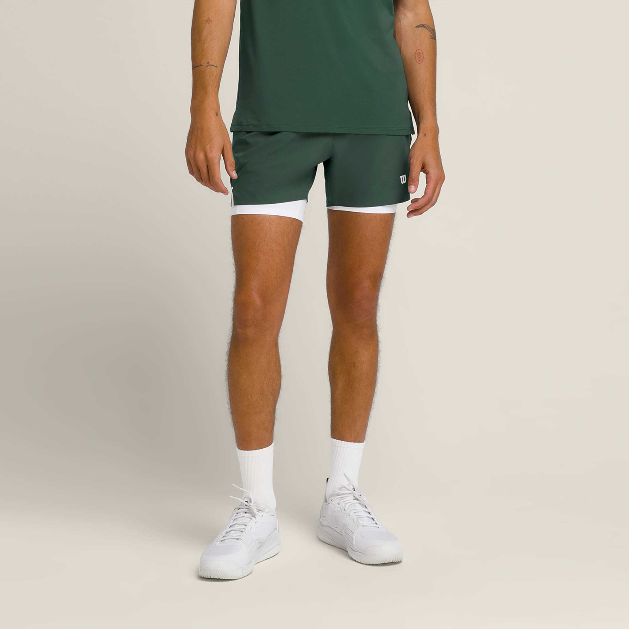 Wilson Tournament V2 – Pantaloncini Tennis Uomo 7 Pollici – Leggeri, Traspiranti E Con Vita Elastica Per Il Massimo Comfort In Campo