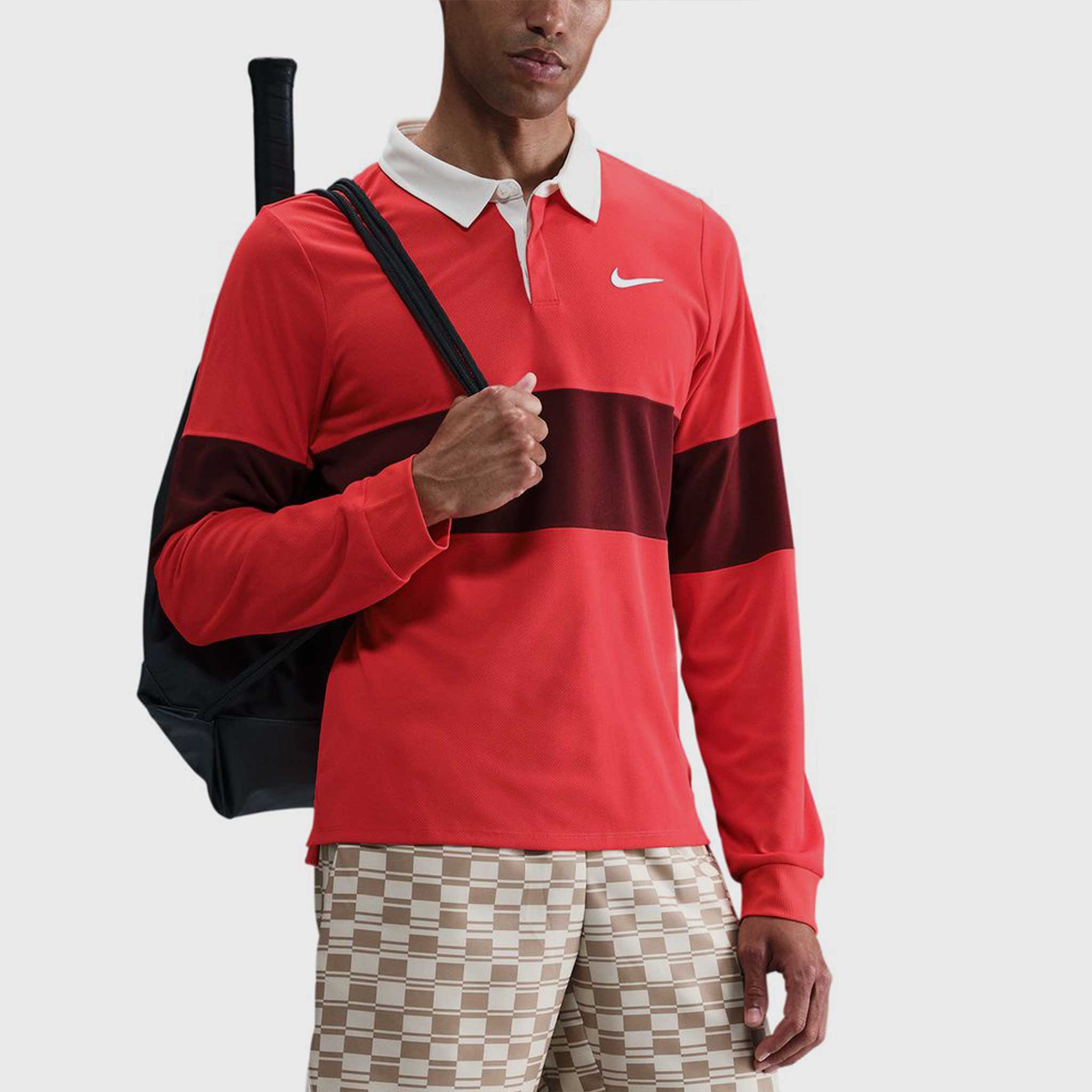 Nike Dri-Fit Advantage Roland Garros Slam Long Sleeve Polo Men's