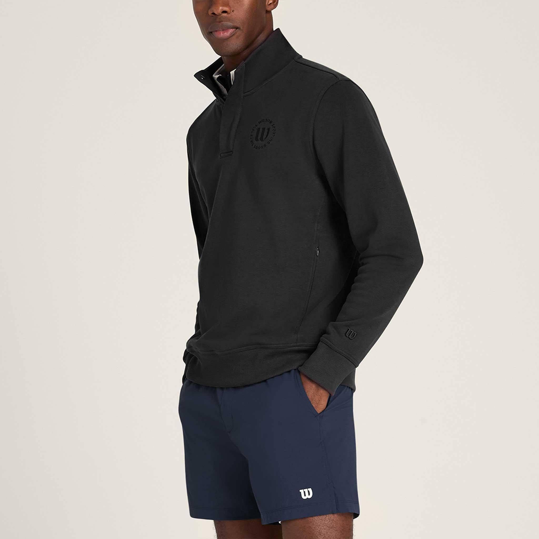 Wilson Tennis Club 1/2 Zip Mock Sweatshirt Men's