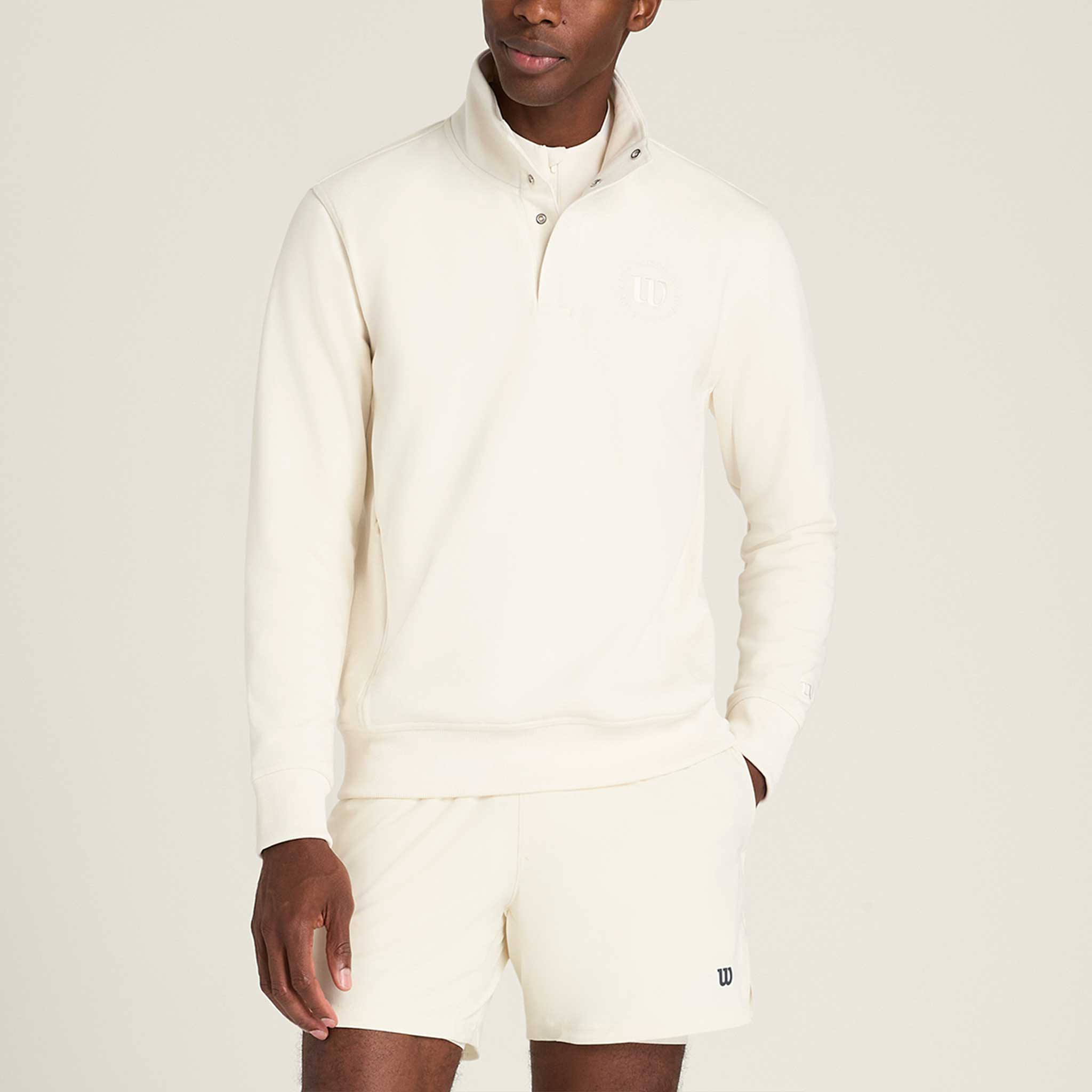 Wilson Tennis Club 1/2 Zip Mock Sweatshirt Men's