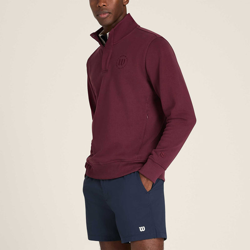 Wilson Tennis Club 1/2 Zip Mock Sweatshirt Men's