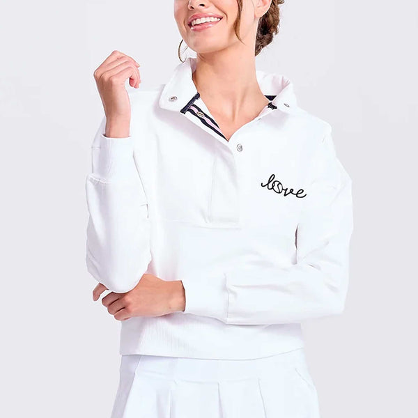 Ame & Lulu Tennis Warmup Pullover Women's