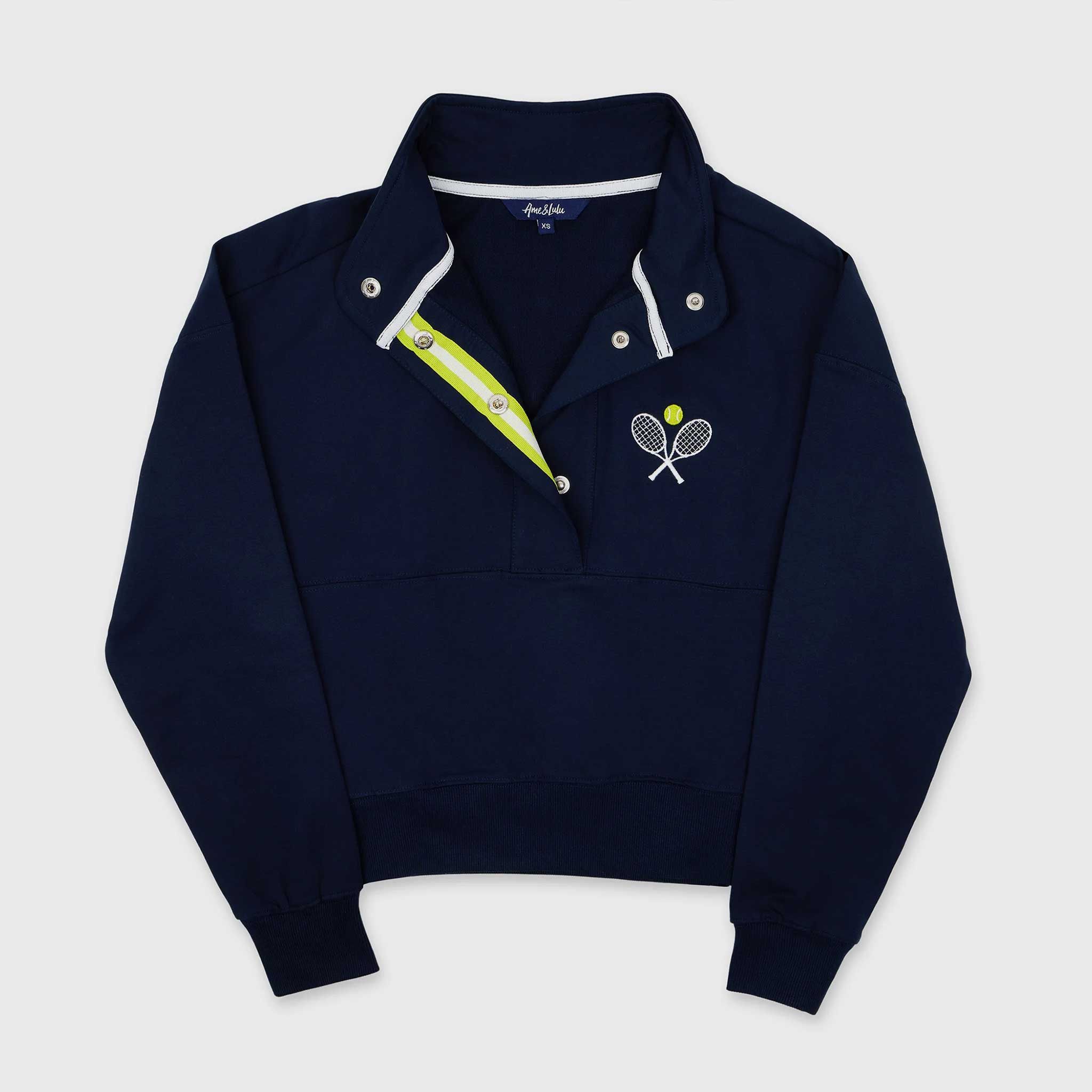 Ame & Lulu Tennis Warmup Pullover Women's